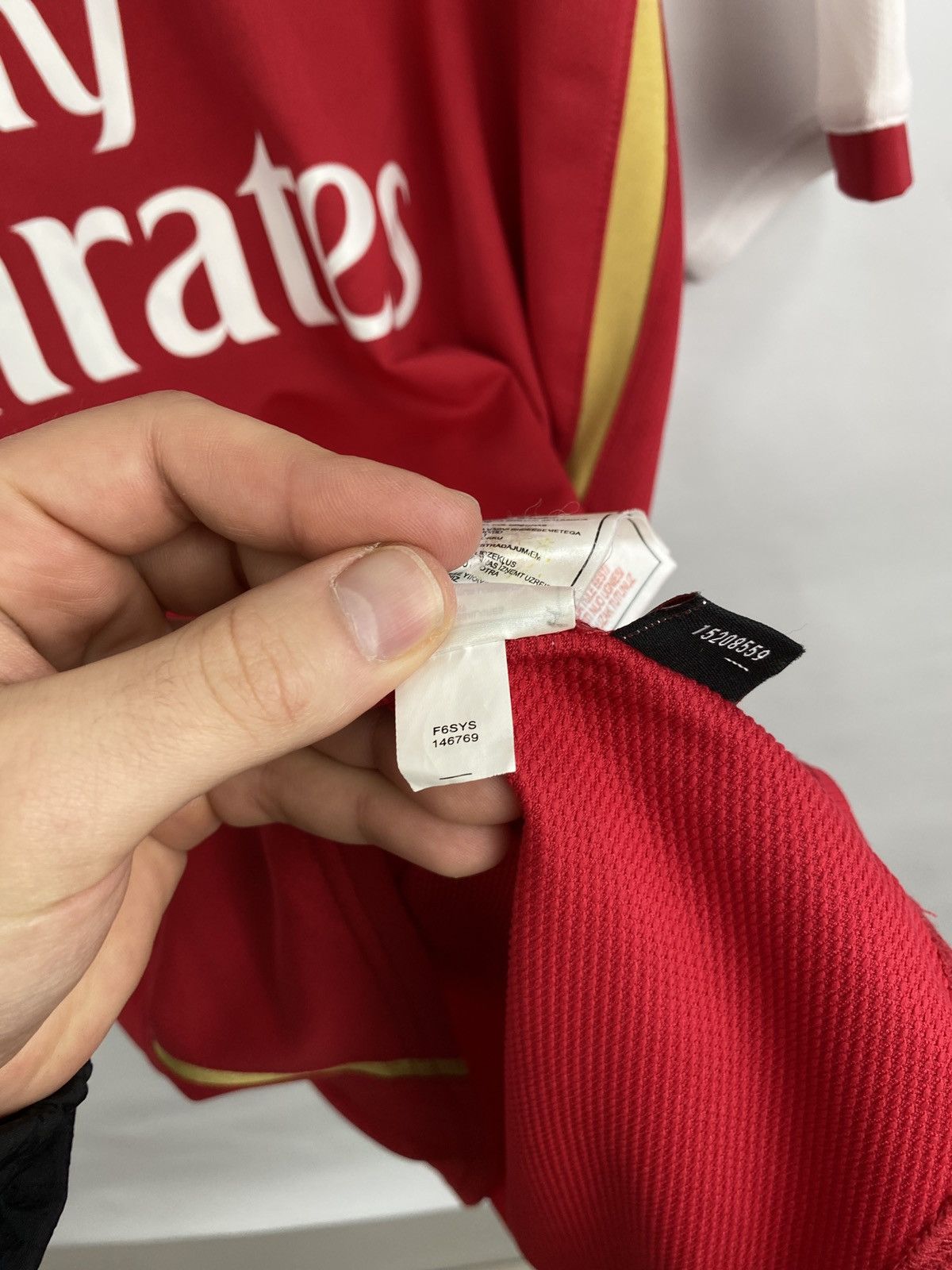 Nike 🏴󠁧󠁢󠁥󠁮󠁧󠁿 Nike Arsenal 2006 Jersey Soccer Football Shirt Rare Retro Size US XXL / EU 58 / 5 - 7 Thumbnail
