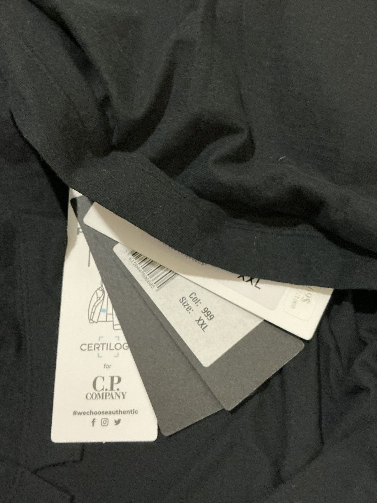 C.P. Company Size XXL - C.P. CP Company Black Cotton Polo Shirt Size US XXL / EU 58 / 5 - 7 Thumbnail