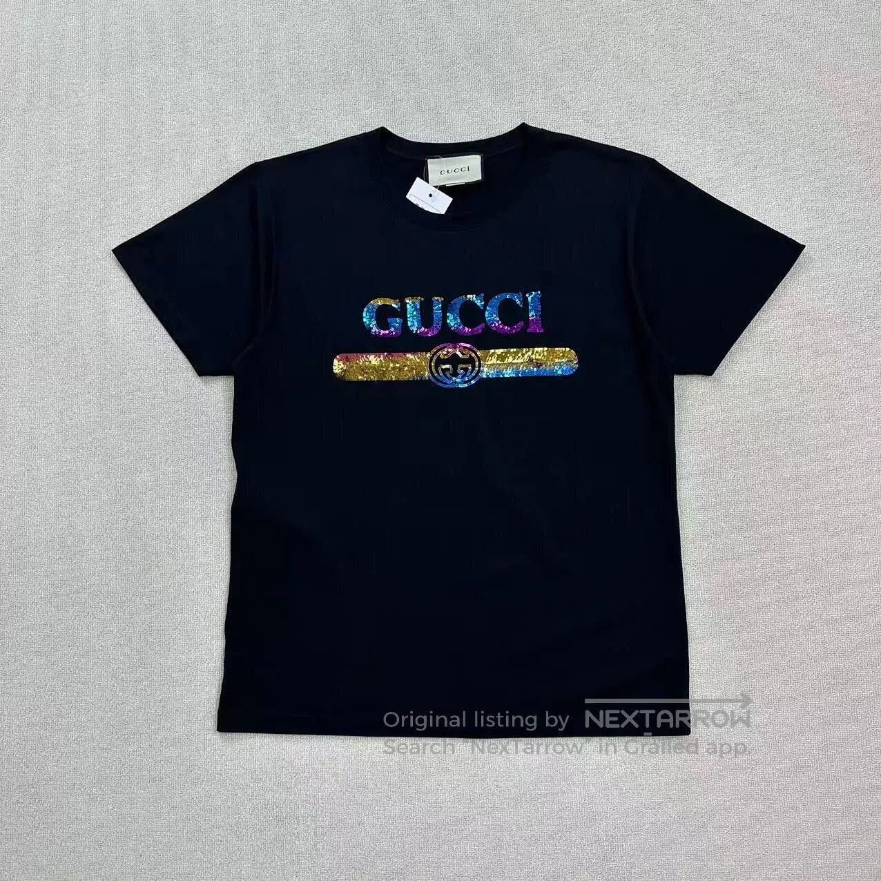 Gucci gucci sequin logo short sleeve t-shirt. Size US M / EU 48-50 / 2 - 1 Thumbnail