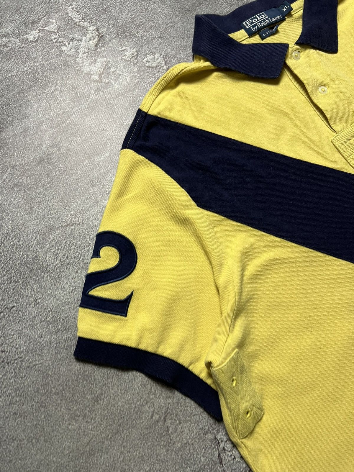 Polo Ralph Lauren Vintage Ralph Lauren Striped Chief Keef Big Pony T-Shirt Xl Size US XL / EU 56 / 4 - 6 Thumbnail