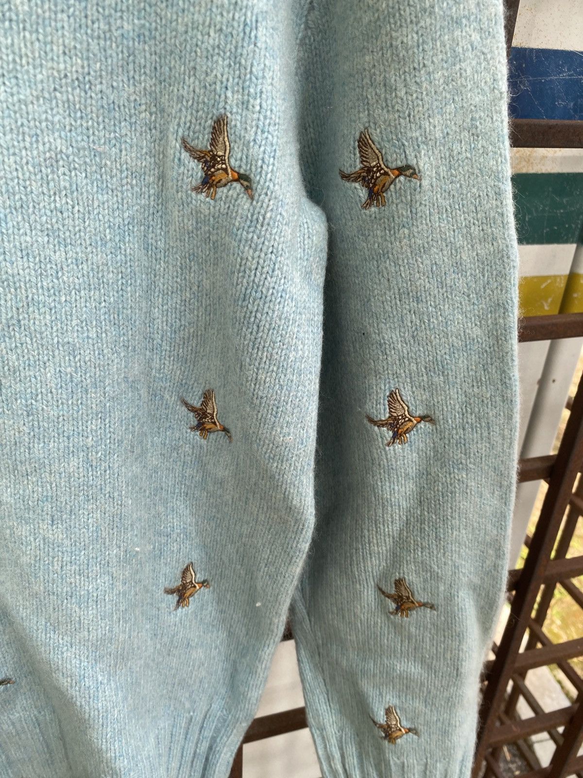Polo Ralph Lauren Polo Ralph Lauren Embroidered Duck Hunting Wool Sweaters Size L / US 10 / IT 46 - 8 Thumbnail