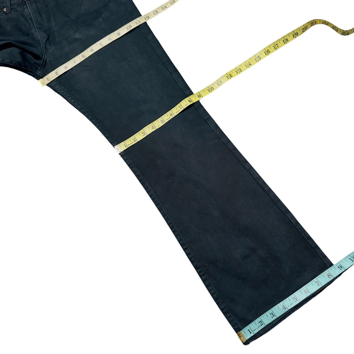 Levi's Vintage Levis 517 Black Denim Flare Jeans Hedi Slimane Size US 32 / EU 48 - 9 Thumbnail