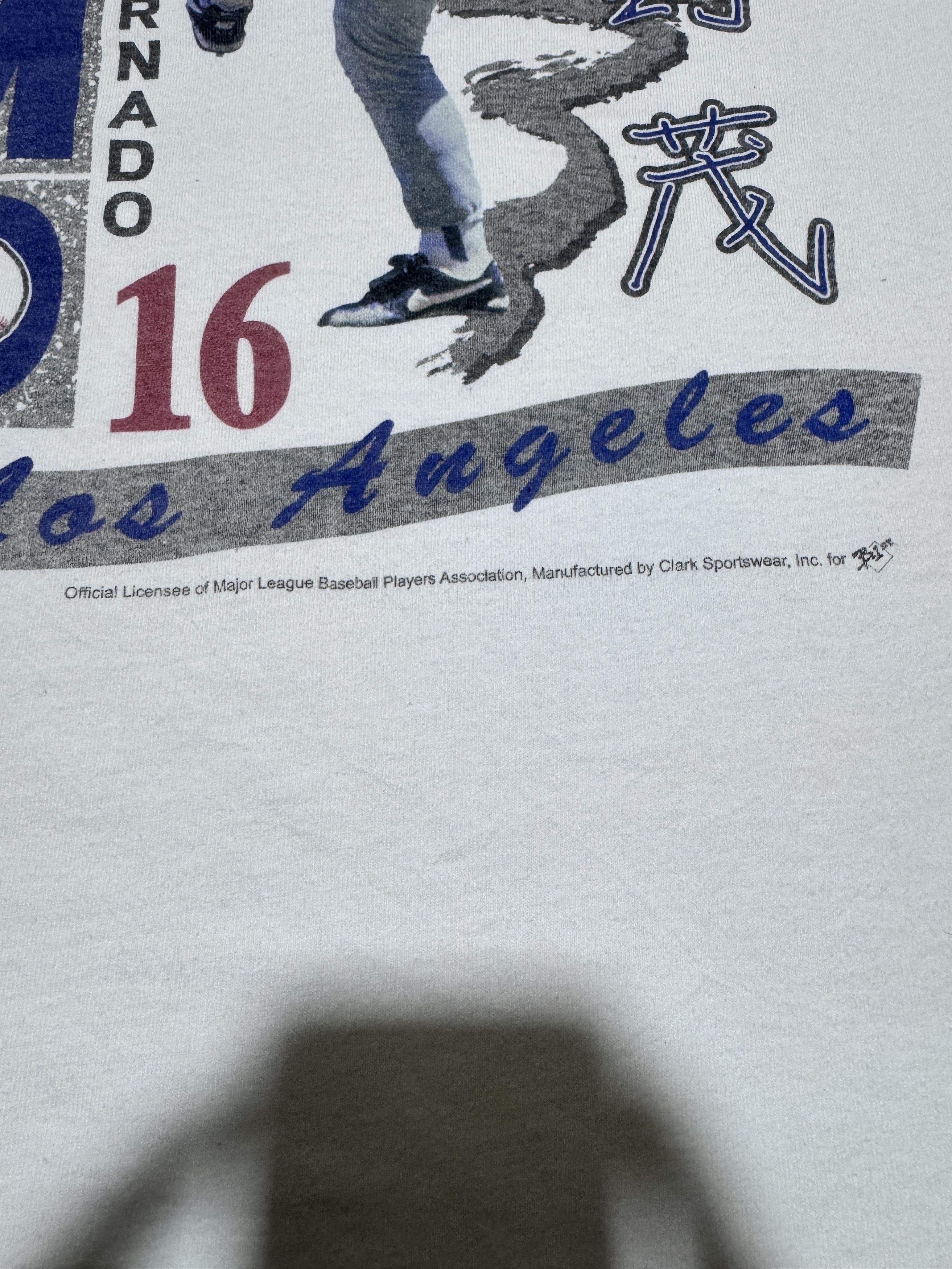 Vintage Vintage LA Dodge Hideo Nomo The Tornado T shirt XL Size US XL / EU 56 / 4 - 5 Thumbnail