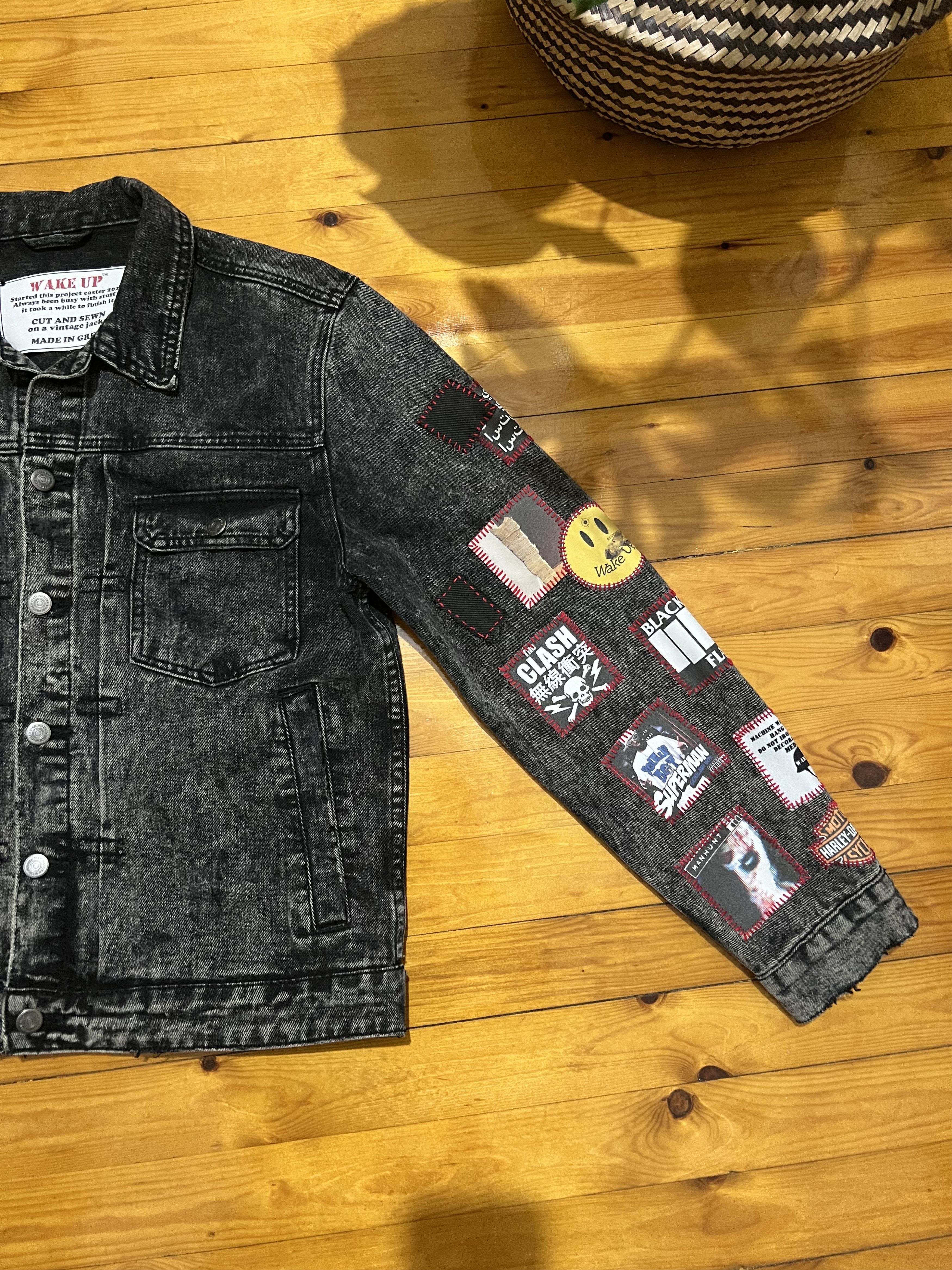 Japanese Brand 1OF1 gray Grail Ifsixwasnine mst-alike punk patched jacket Size US M / EU 48-50 / 2 - 4 Thumbnail