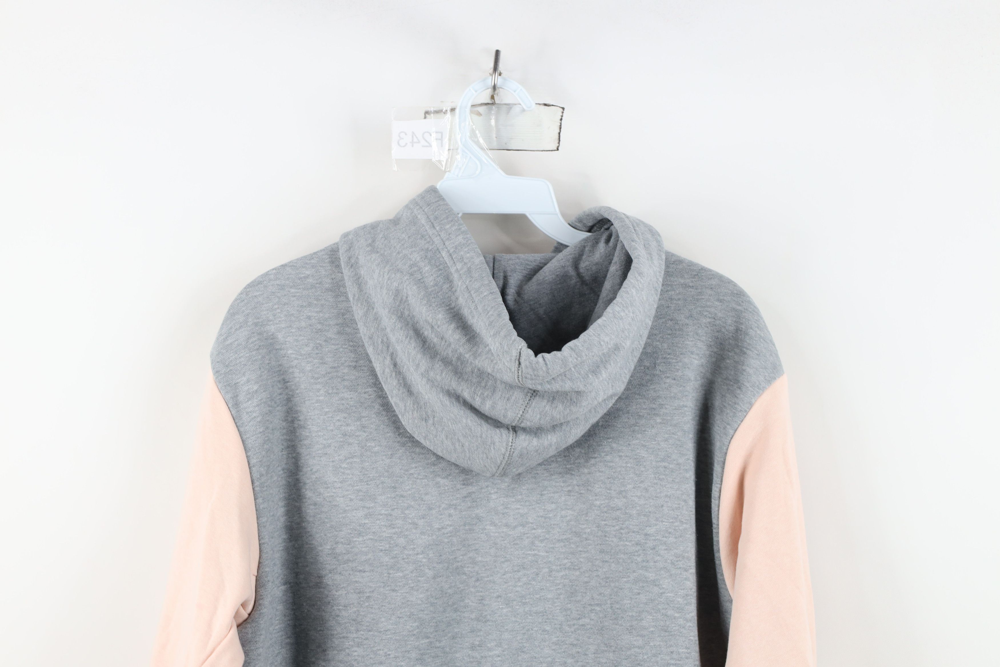 Nike Vintage Y2K Nike Stitch Script Spell Out Cropped Hoodie Gray Size L / US 10 / IT 46 - 13 Thumbnail