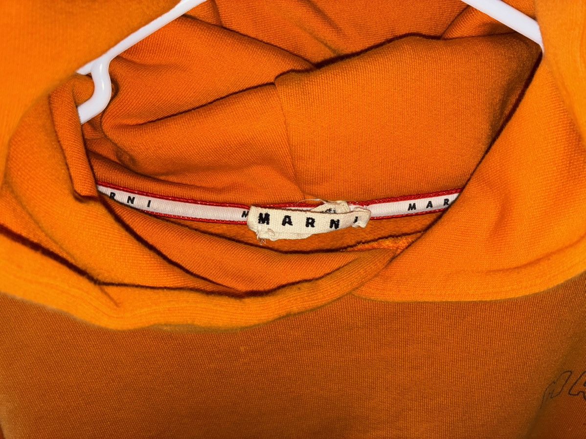 Marni Marni orange hooded sweatshirt Size US L / EU 52-54 / 3 - 4 Thumbnail