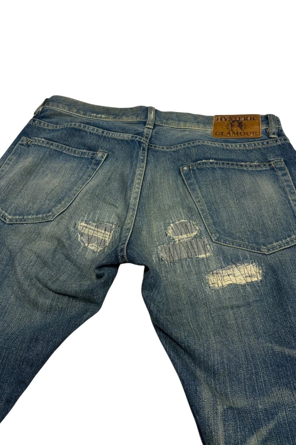 Hysteric Glamour Hysteric Glamour distressed patchwork studded pocket jeans Size US 32 / EU 48 - 9 Thumbnail