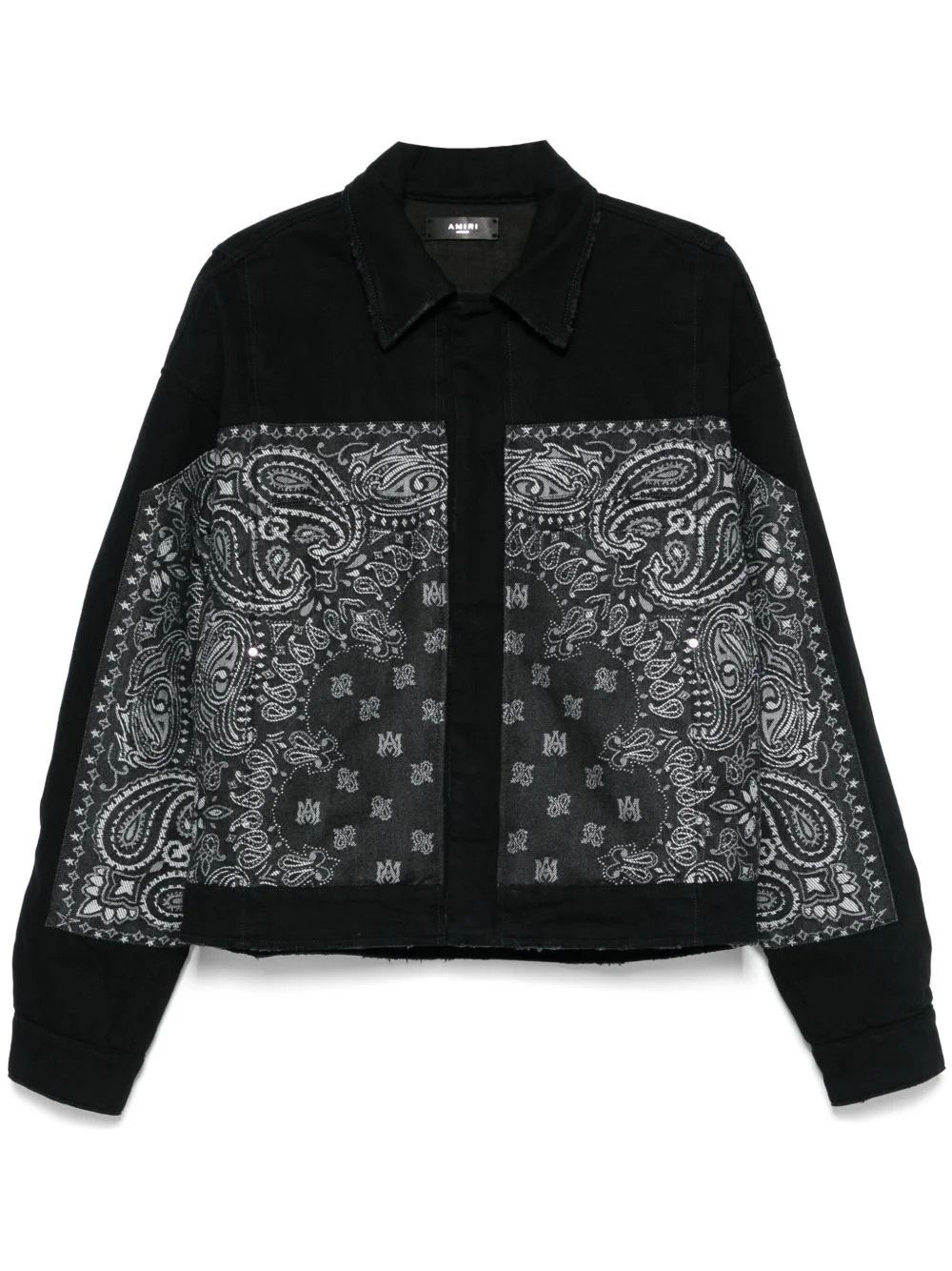 Amiri o1s1wg110326 Paisley-Pattern Jacket in Black Size US L / EU 52-54 / 3 - 1 Thumbnail