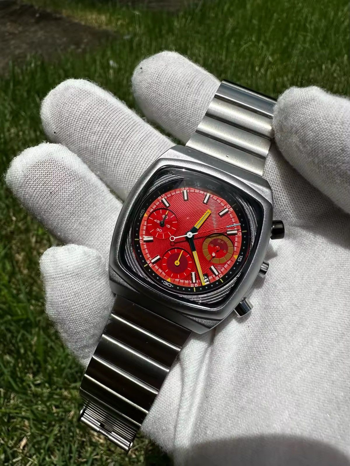 Other vintage retro silver stainless steel digital watch Size ONE SIZE - 6 Thumbnail