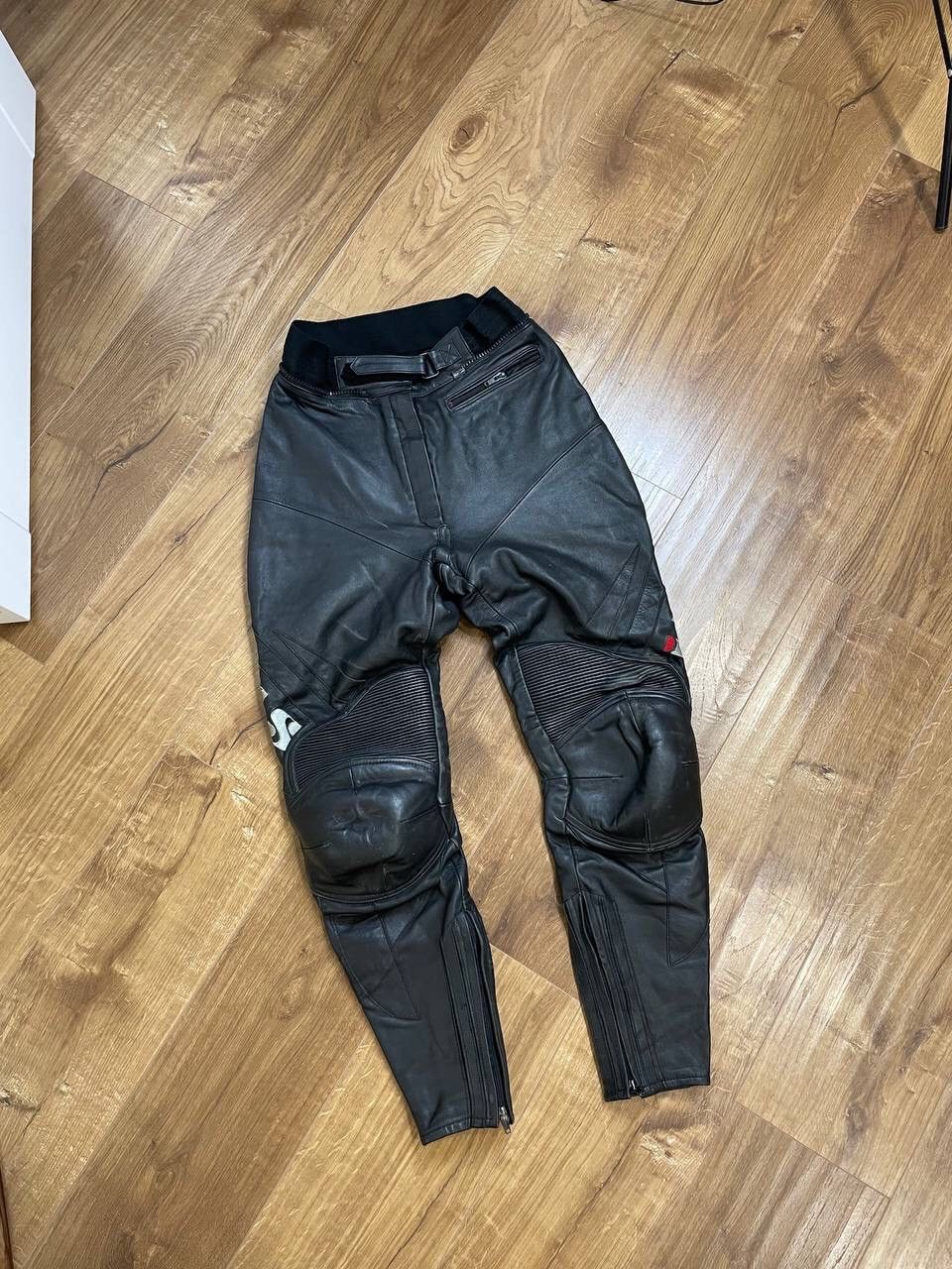 Vintage Vintage 90’s Y2K Style Moto Genuine Leather Pants Trousers Size US 30 / EU 46 - 1 Thumbnail