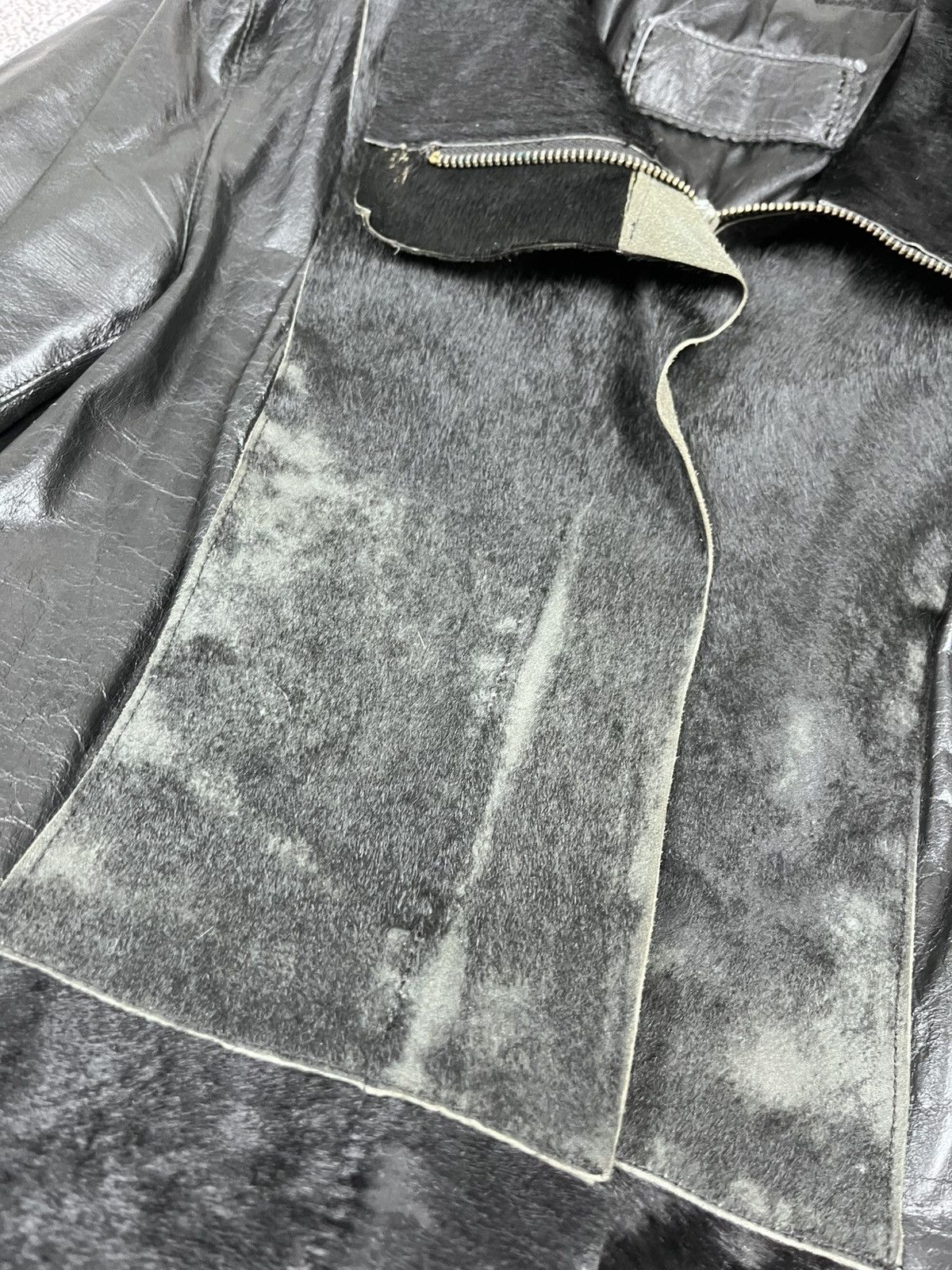 Japanese Brand Vintage Real Leather Patch Gothic Avantgarde Jacket Size S / US 4 / IT 40 - 5 Thumbnail