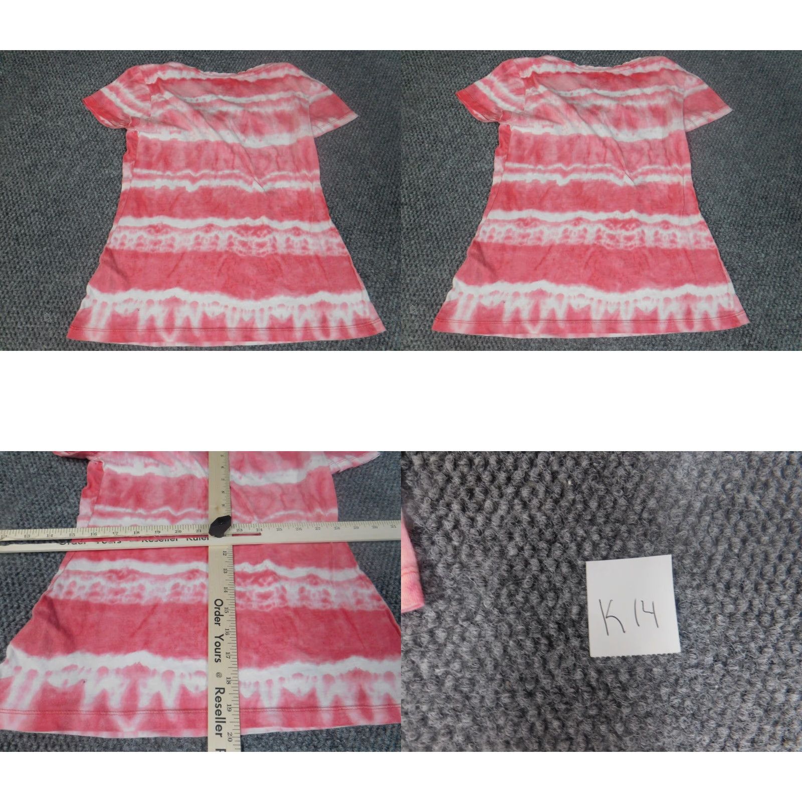 Route 66 Route 66 Womens Shirt XS Pink Striped T-Shirt Crew Neck Short Sleeve Cotton Basic Size XS / US 0-2 / IT 36-38 - 8 Thumbnail