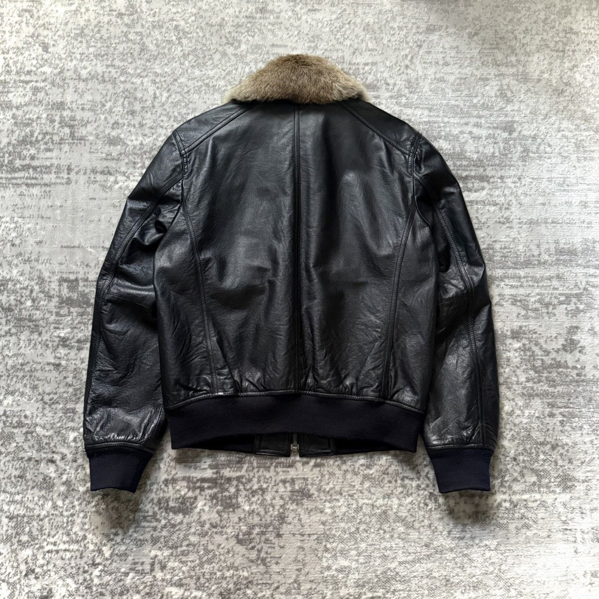 Katharine Hamnett London Katharine Hamnett Pig Leather Rabbit Fur Bomber Jacket Size US L / EU 52-54 / 3 - 8 Thumbnail