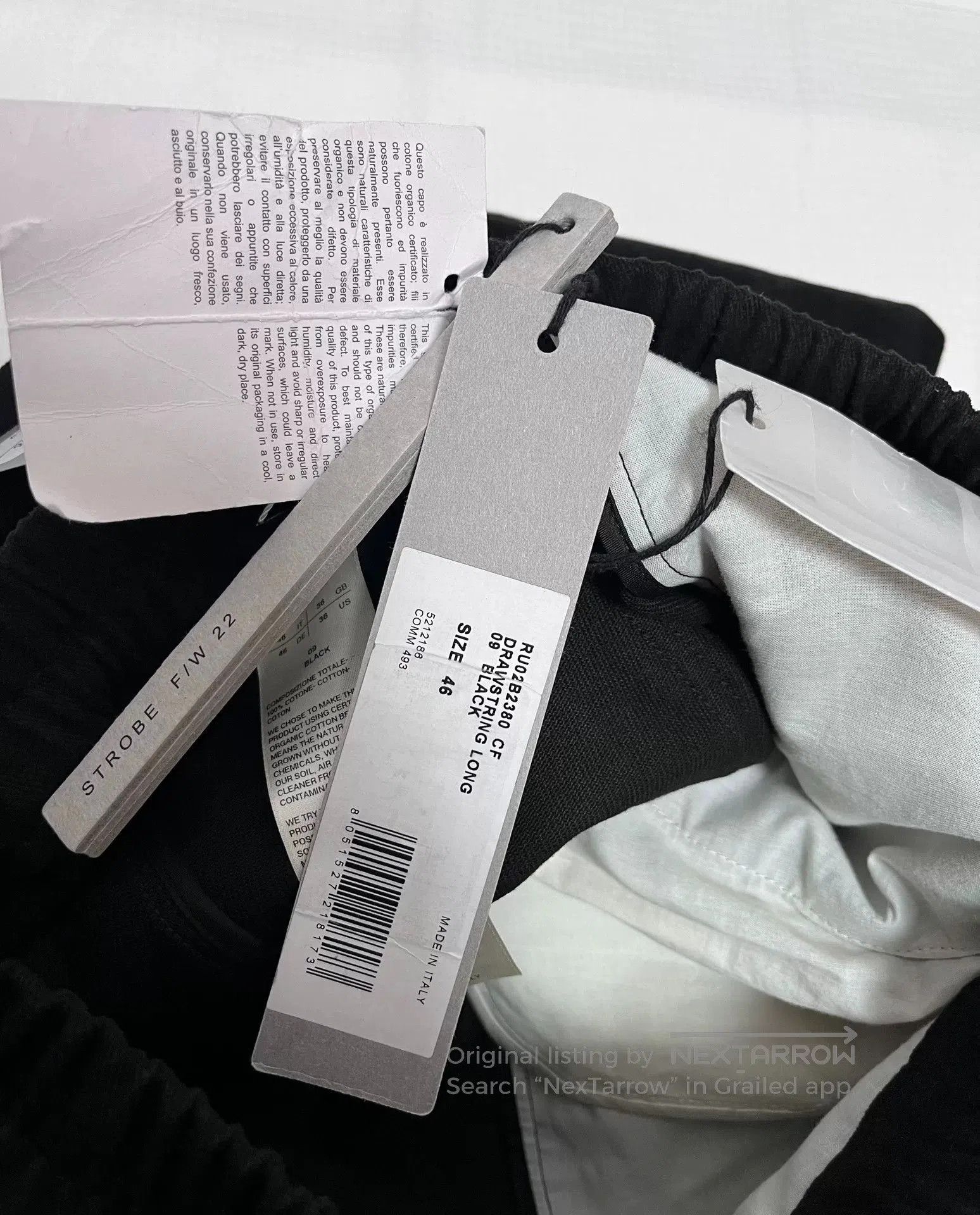 Rick Owens Rick Owens Solid Drawstring Relaxed Pants 46. Size US 30 / EU 46 - 5 Thumbnail