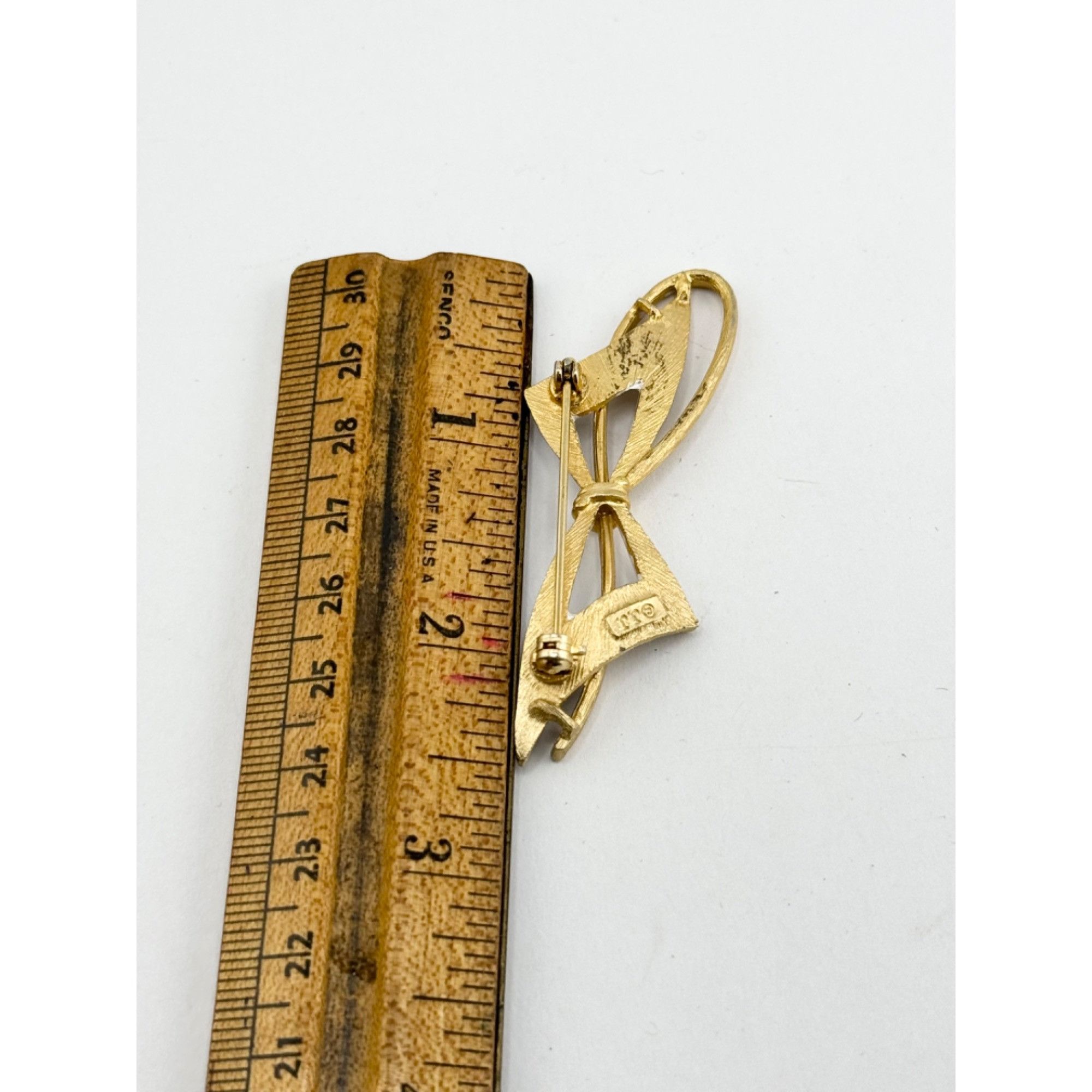 Vintage Vintage JJ Jonette Bow Brooch Pin Size ONE SIZE - 4 Thumbnail