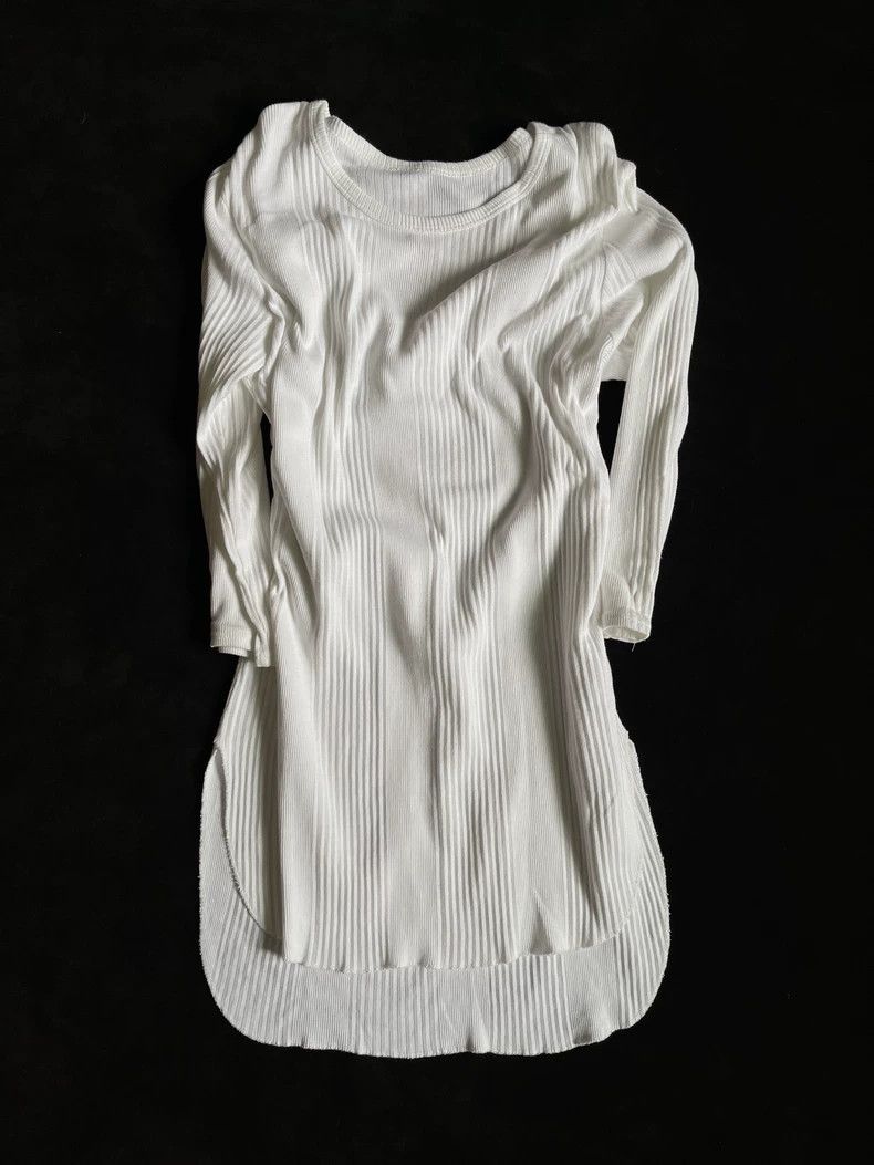 Other Y's White Cotton Long Sleeve Threaded Basic T-Shirt Size US M / EU 48-50 / 2 - 2 Thumbnail