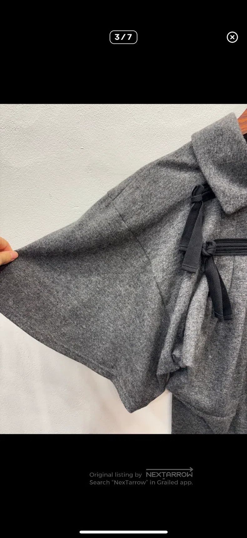 Comme des Garcons Comme Des Garcons Grey bow wool cardigan Size S / US 4 / IT 40 - 3 Thumbnail