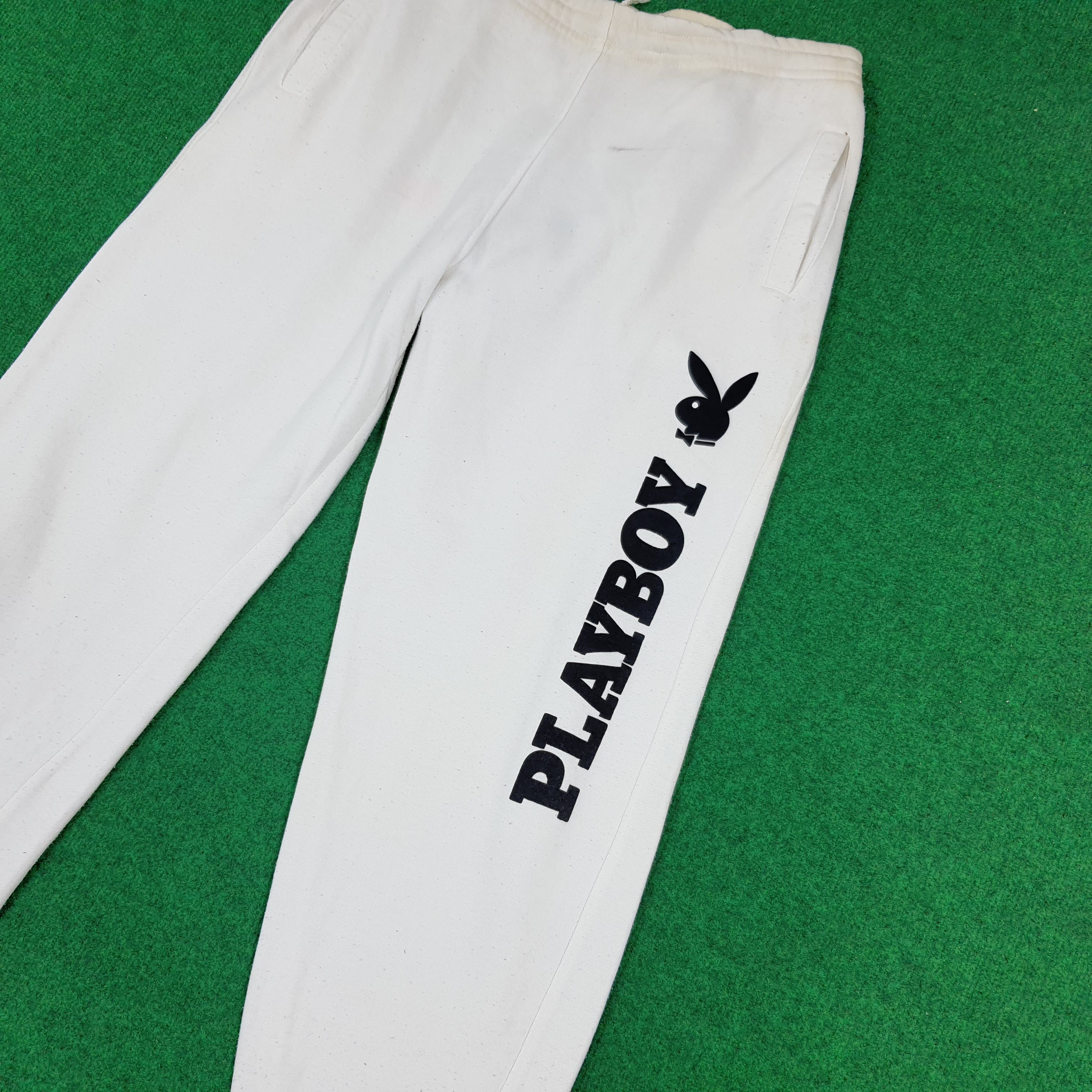 Playboy × Vintage Vintage PLAYBOY Jogger Sweat Streetwear Pants Size US 34 / EU 50 - 2 Thumbnail