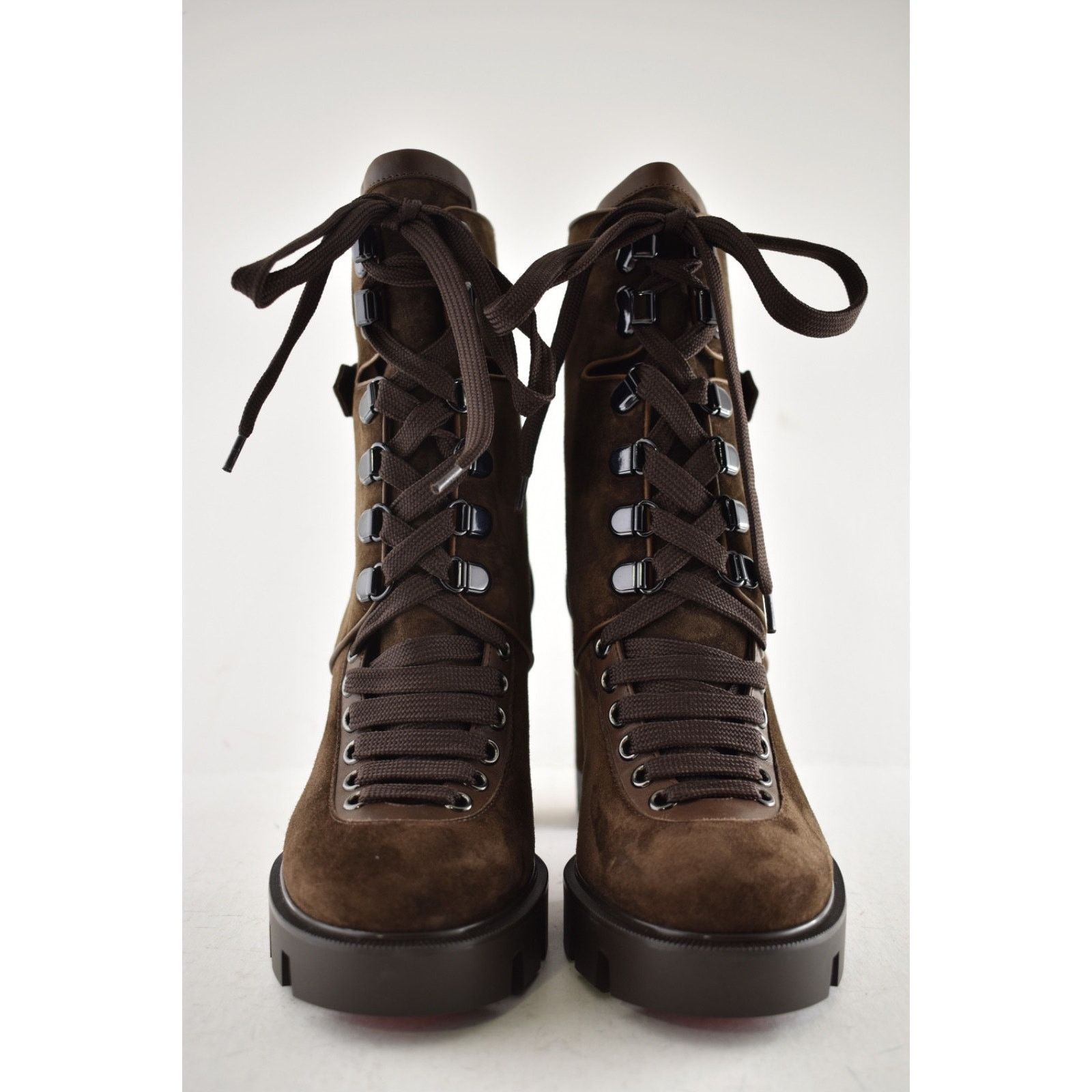 Christian Louboutin Christian Louboutin Macademia 100 Brown Platform Block Size US 9 / IT 39 - 7 Thumbnail