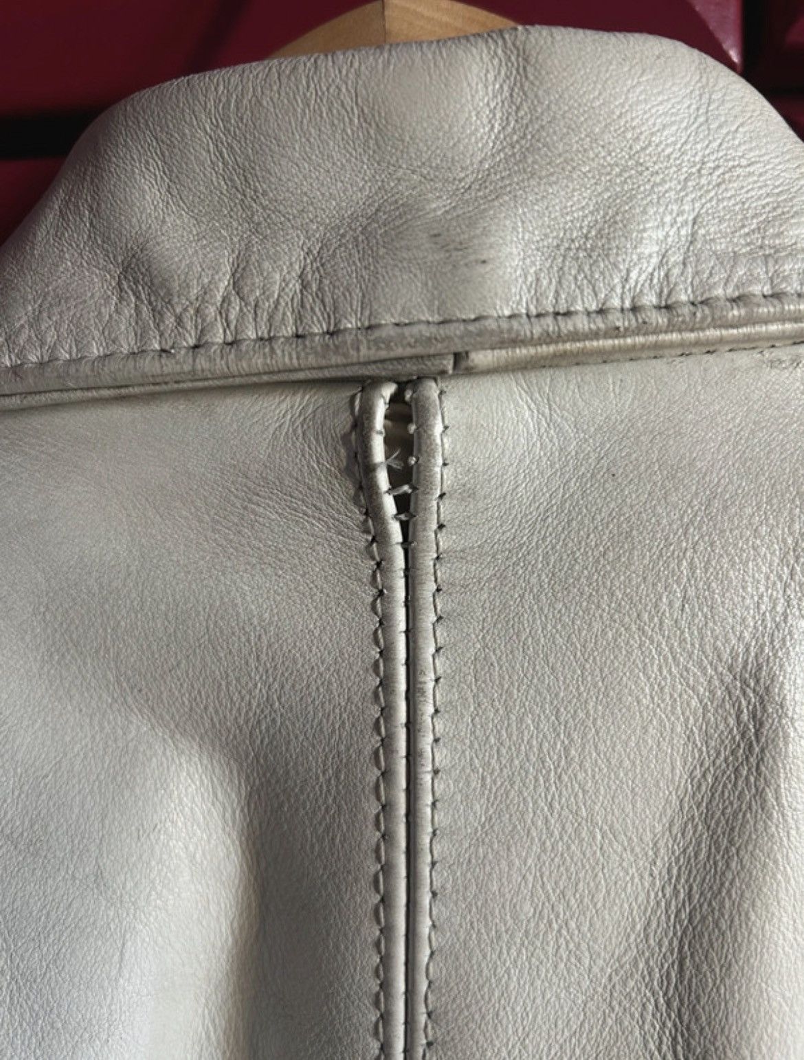 Hein Gericke White leather biker jacket Size S / US 4 / IT 40 - 5 Thumbnail