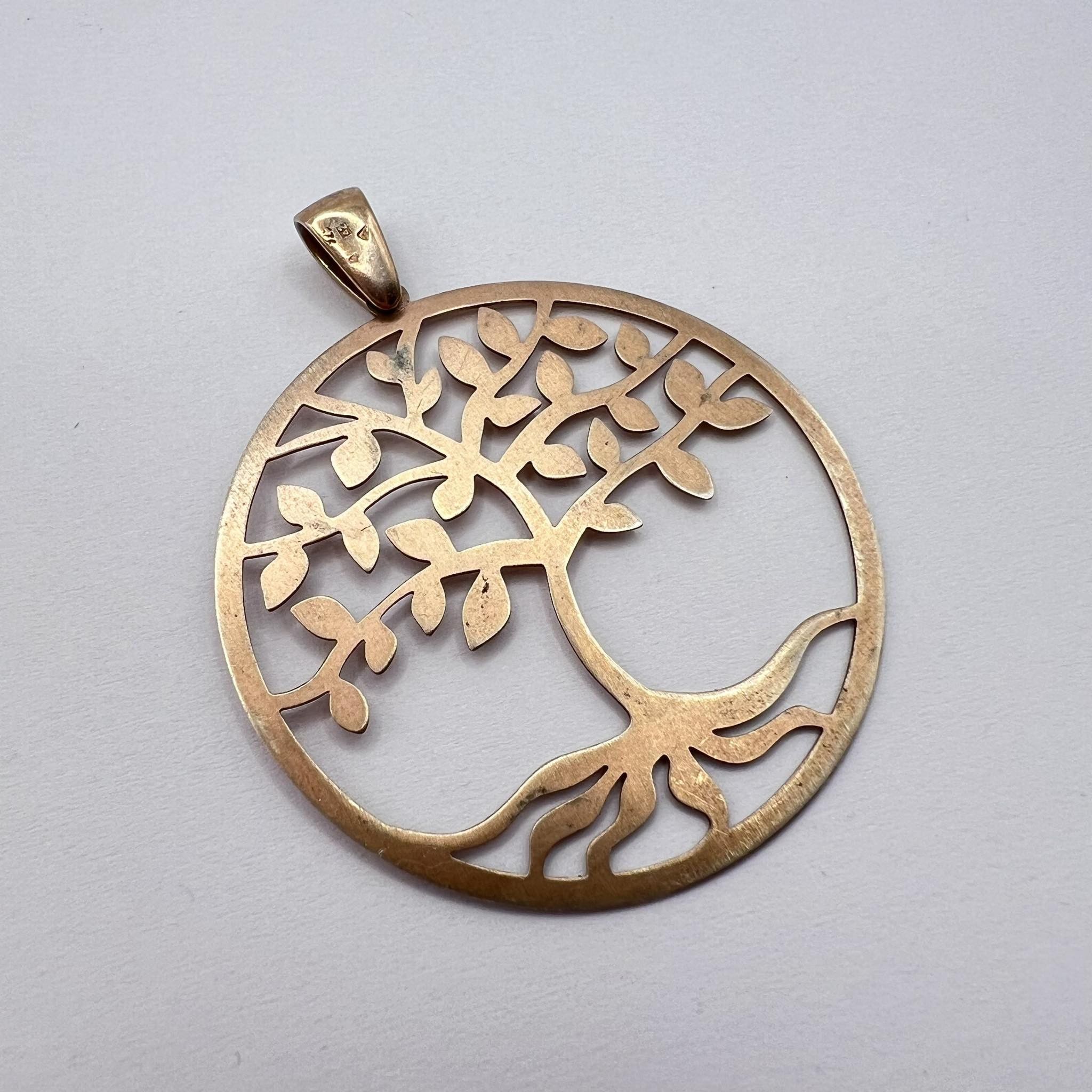 Vintage Vintage Jewelry Pendant Tree Gilt Sterling Silver 925 Size ONE SIZE - 5 Thumbnail