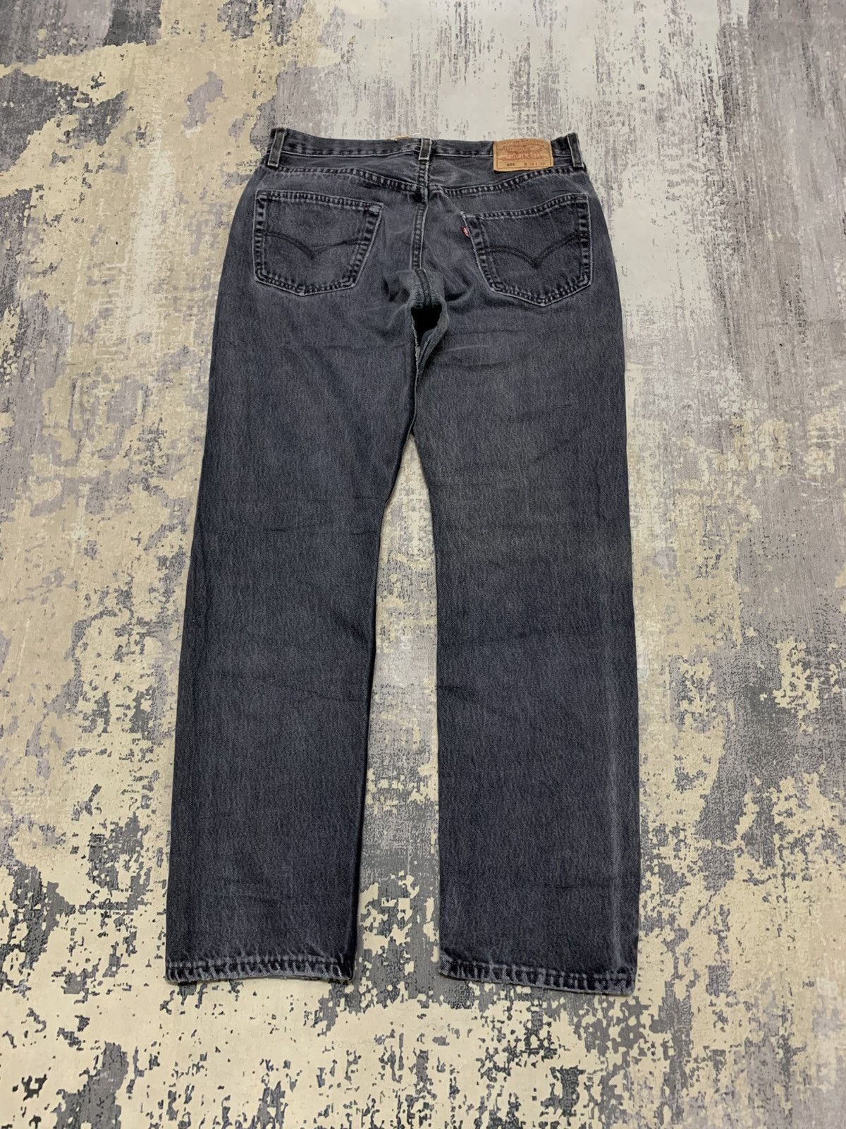 Size 30x35 Vintage Levis 501 Repaired Denim Loose Jeans