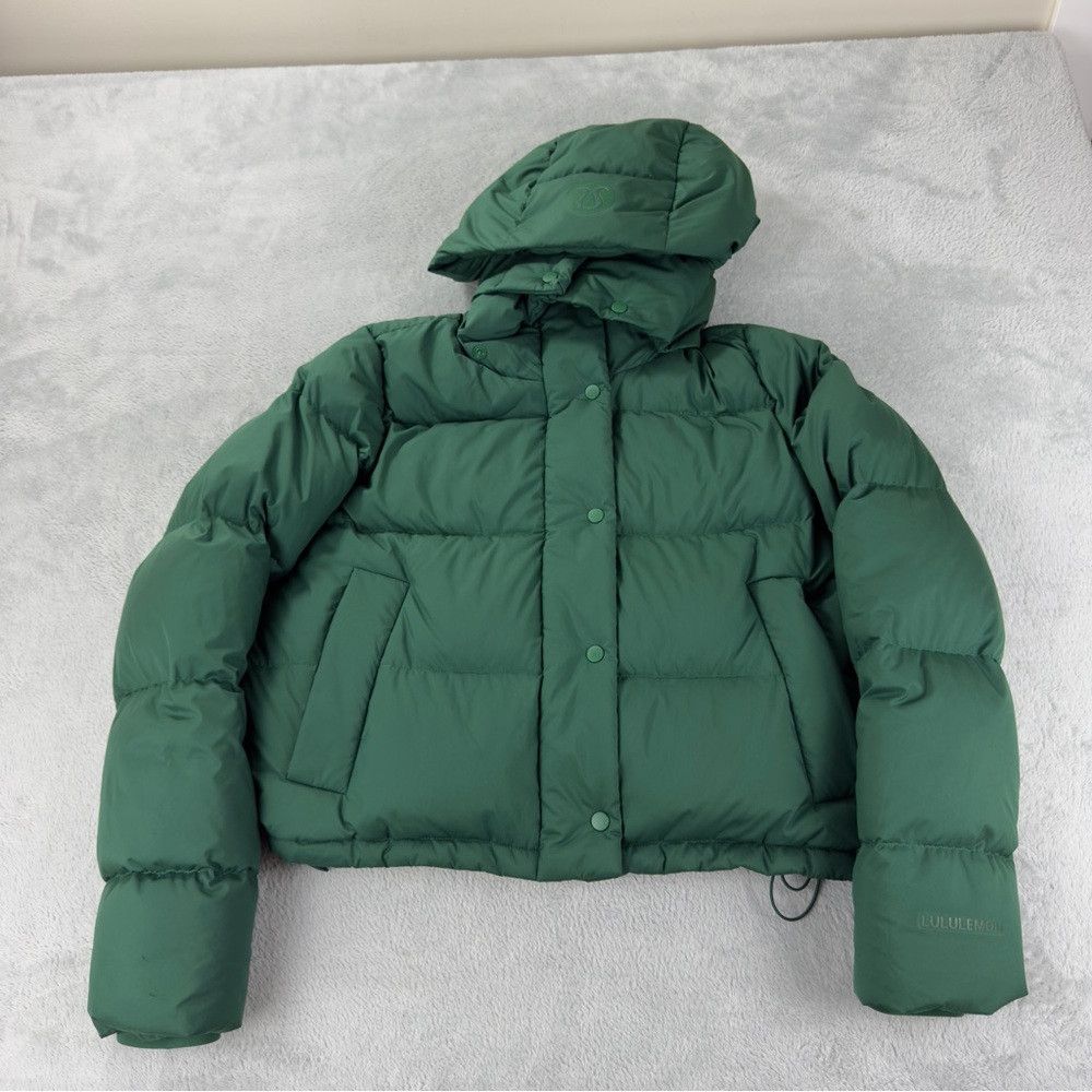 Lululemon Wunder Puff Cropped Jacket Everglade Green Women'