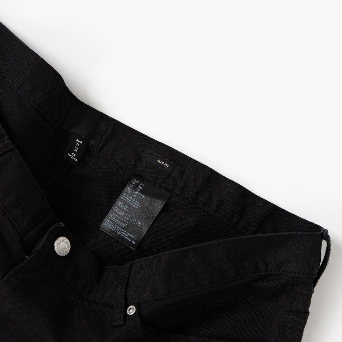 H&M H&M Mens Black Denim Shorts Slim Fit Casual Summer Cotton Size US 36 / EU 52 - 4 Thumbnail