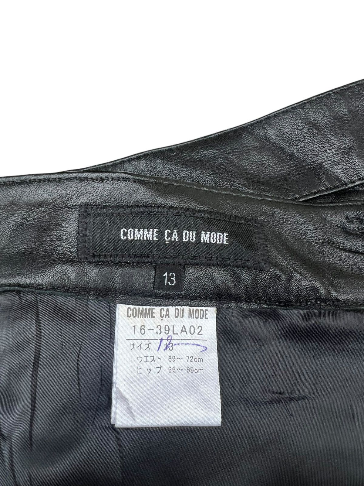 Comme Ca Ism × Japanese Brand × Leather Comme Ca Du Mode Japan Napa Sheepskin Leather Bootcut Pant Size 30" / US 8 / IT 44 - 20 Thumbnail