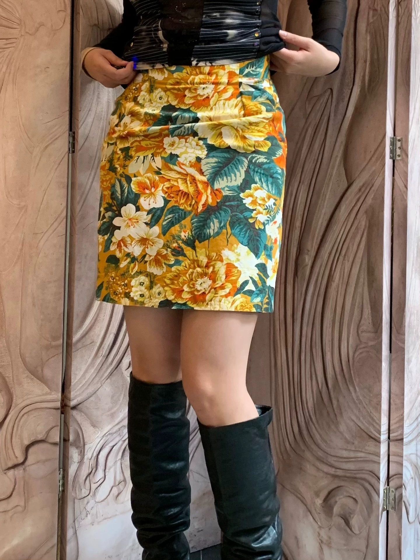 Kenzo KENZO floral high-waist bodycon skirt women's Size 26" / US 2 / IT 38 - 5 Thumbnail