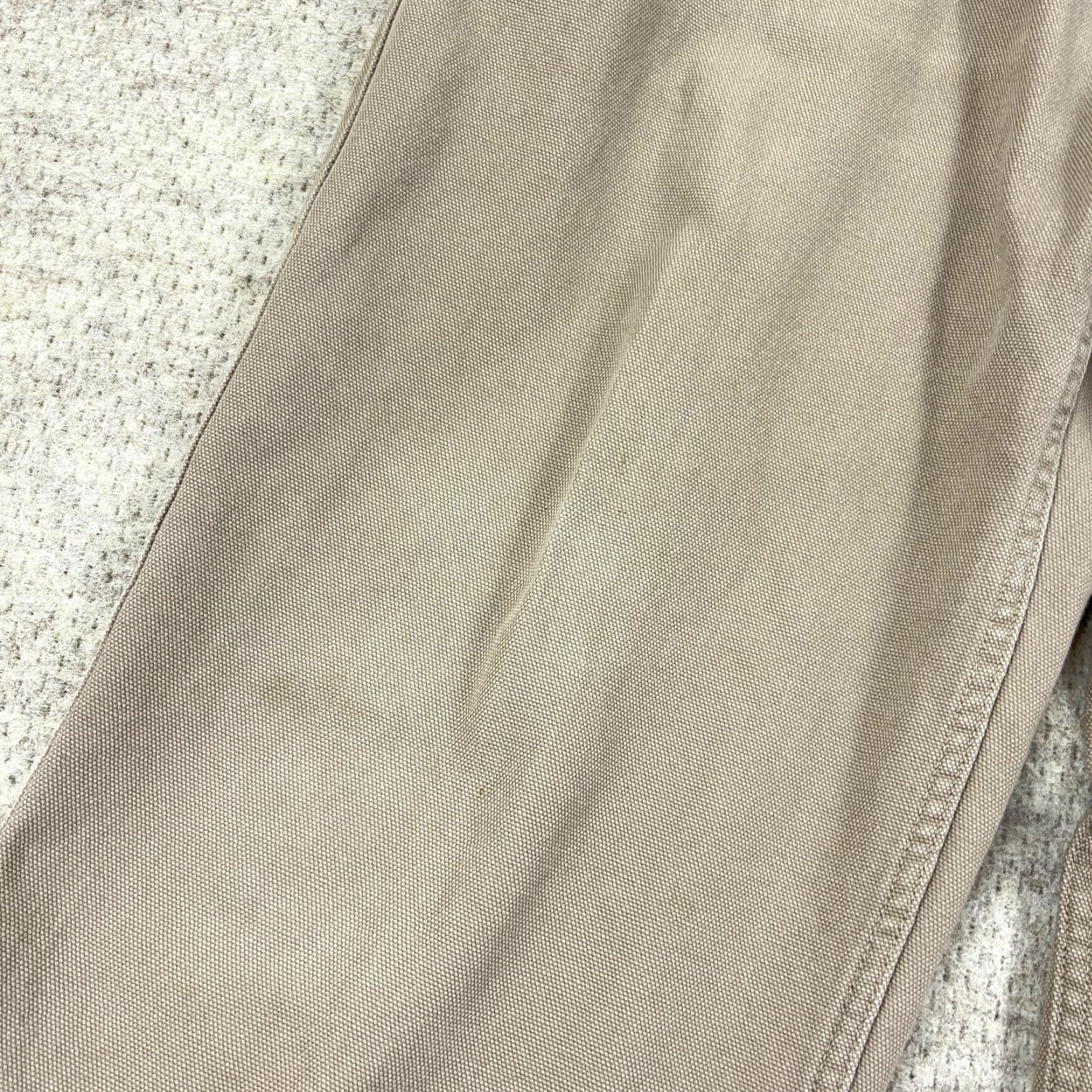 Vintage Duluth Cargo Pants Men 36x30 Tan Canvas Pant Casual Workwear Baggy Relaxed Straight Front Beltless EU-Style? Size US 36 / EU 52 - 6 Thumbnail