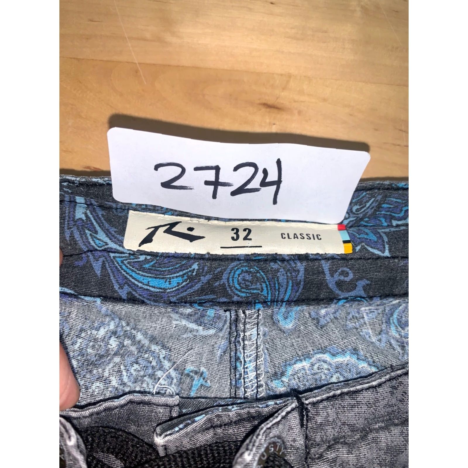 Rusty Rusty Swim Shorts Bottom Men 32 Multicolor Paisley Beach Surf Trunks 2724 Size US 32 / EU 48 - 3 Thumbnail