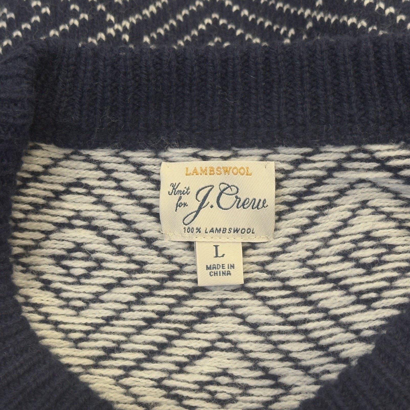 J.Crew J.Crew Men’s Winter Fair Isle Wool Sweater Size L Size US L / EU 52-54 / 3 - 3 Thumbnail