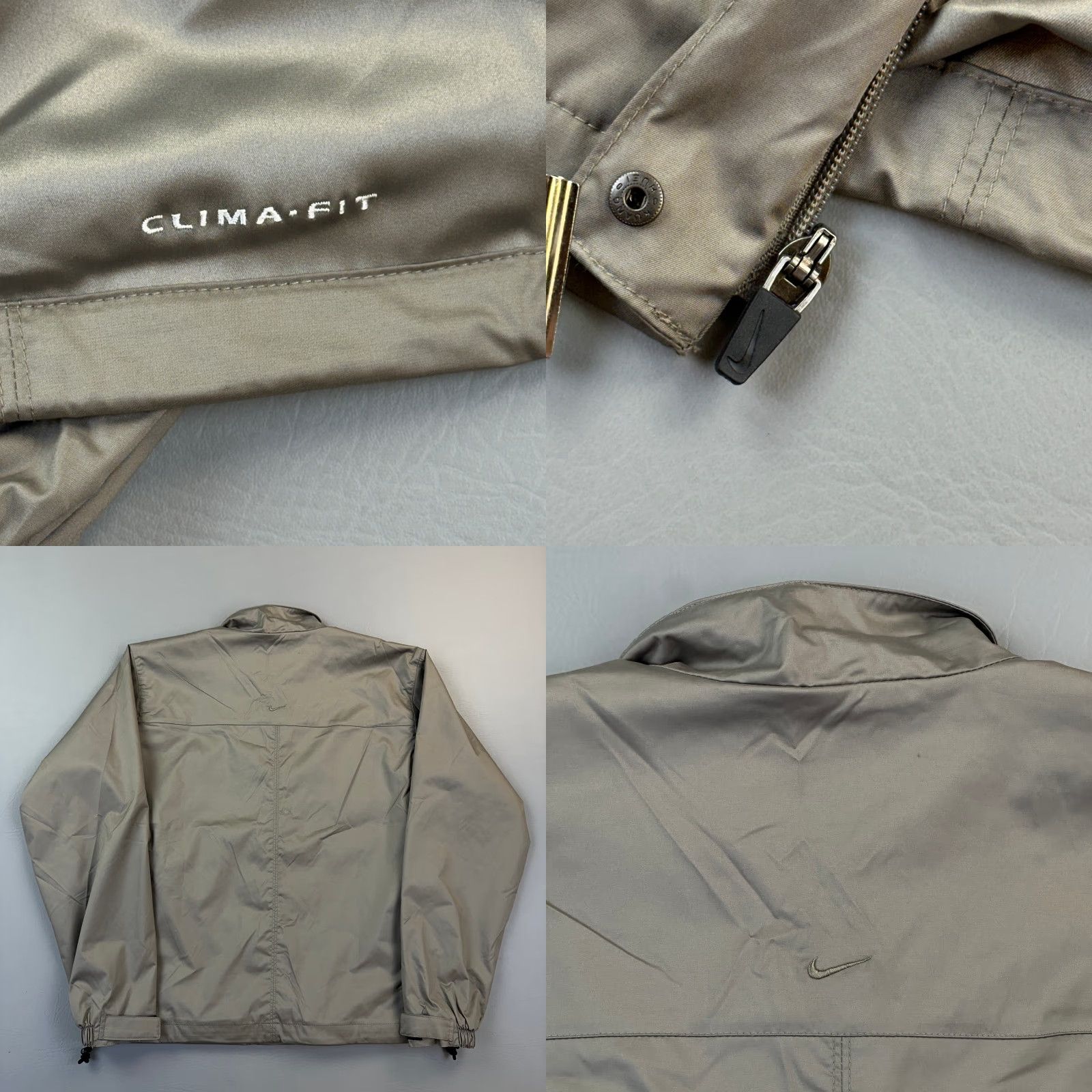 Nike Vintage Nike Golf Jacket Women S Taupe Clima Fit Windbreaker Swoosh Y2K Size S / US 4 / IT 40 - 8 Thumbnail