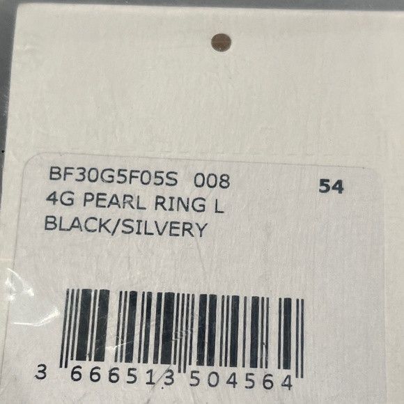 Givenchy Givenchy 4G PEARL RING WITH CRYSTALS - BLACK - NEW WITH TAGS Size ONE SIZE - 7 Thumbnail