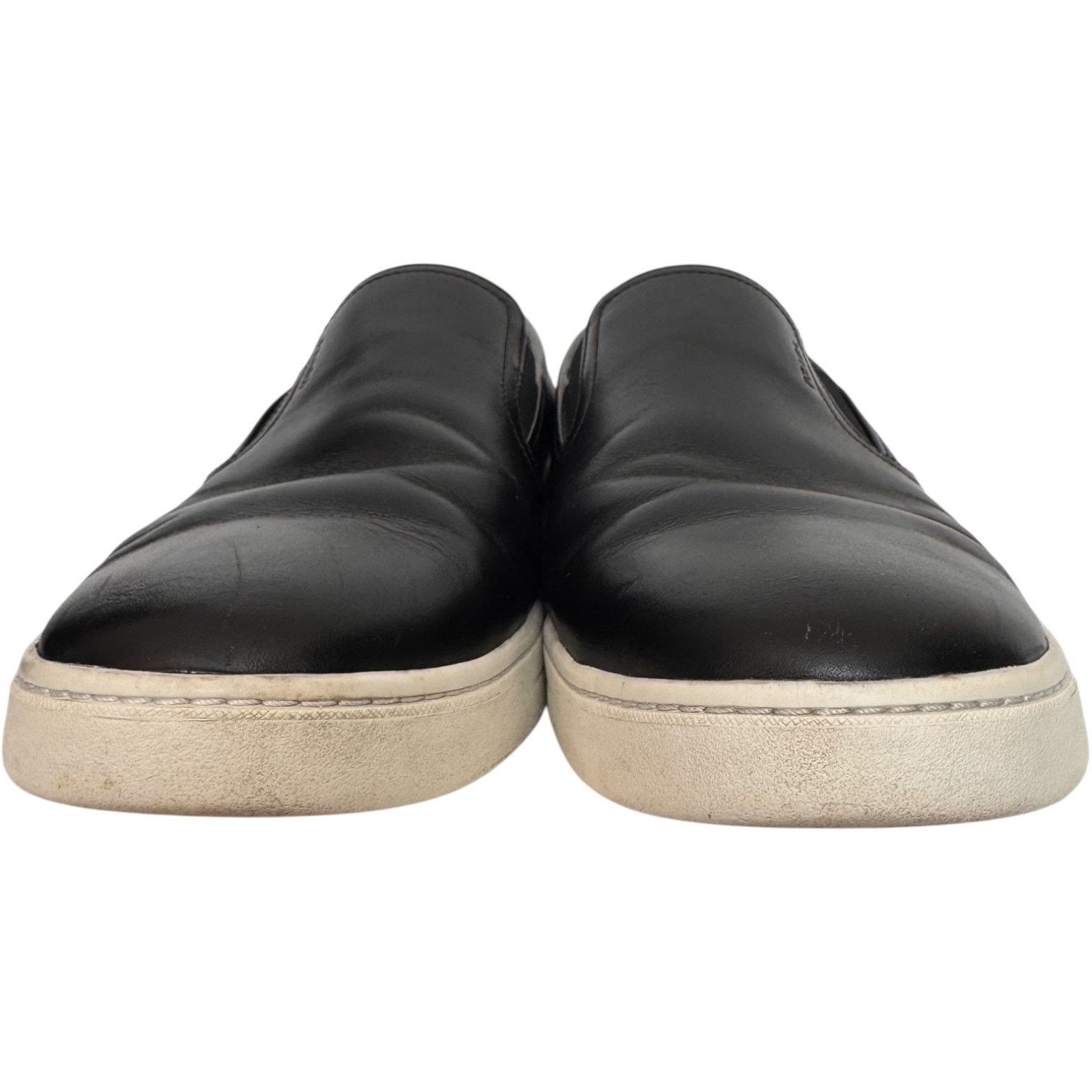 Prada Prada Linea Rossa Black Leather Slip-On Sneakers Italy 7.5 Size US 7.5 / EU 40-41 - 9 Thumbnail