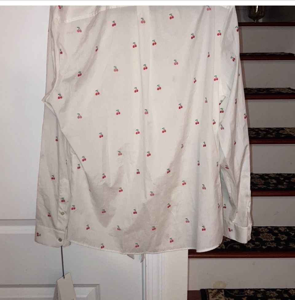 Gucci Gucci GG Cherry Cotton Poplin Shirt Size M / US 6-8 / IT 42-44 - 4 Thumbnail