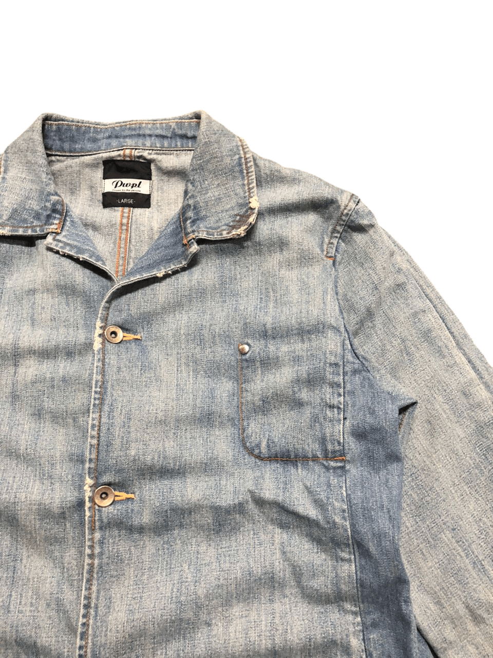 Japanese Brand × Vintage VINTAGE POWER TO THE PEOPLE CHORE JACKET DISTRESSED STYLE Size US M / EU 48-50 / 2 - 7 Thumbnail