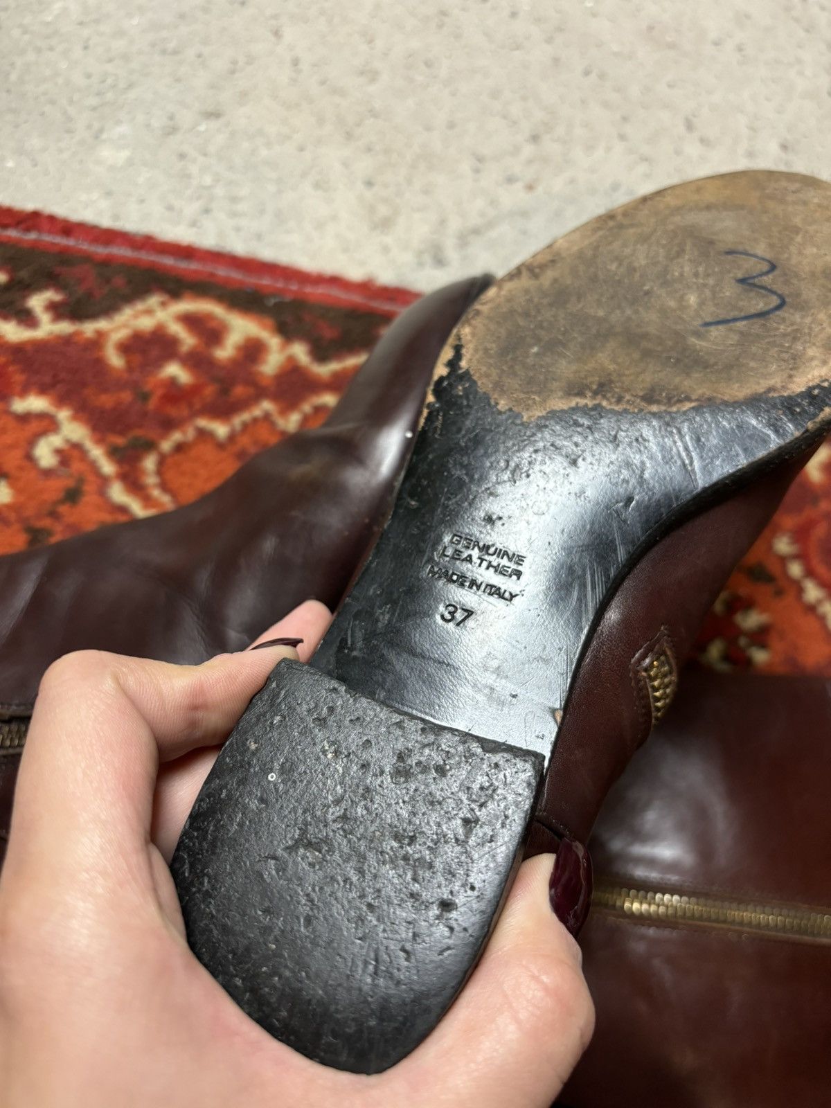 Designer × Roberto Botticelli × Vintage Vintage brown Roberto Botticelli handmade leather boots Size US 7 / IT 37 - 8 Thumbnail
