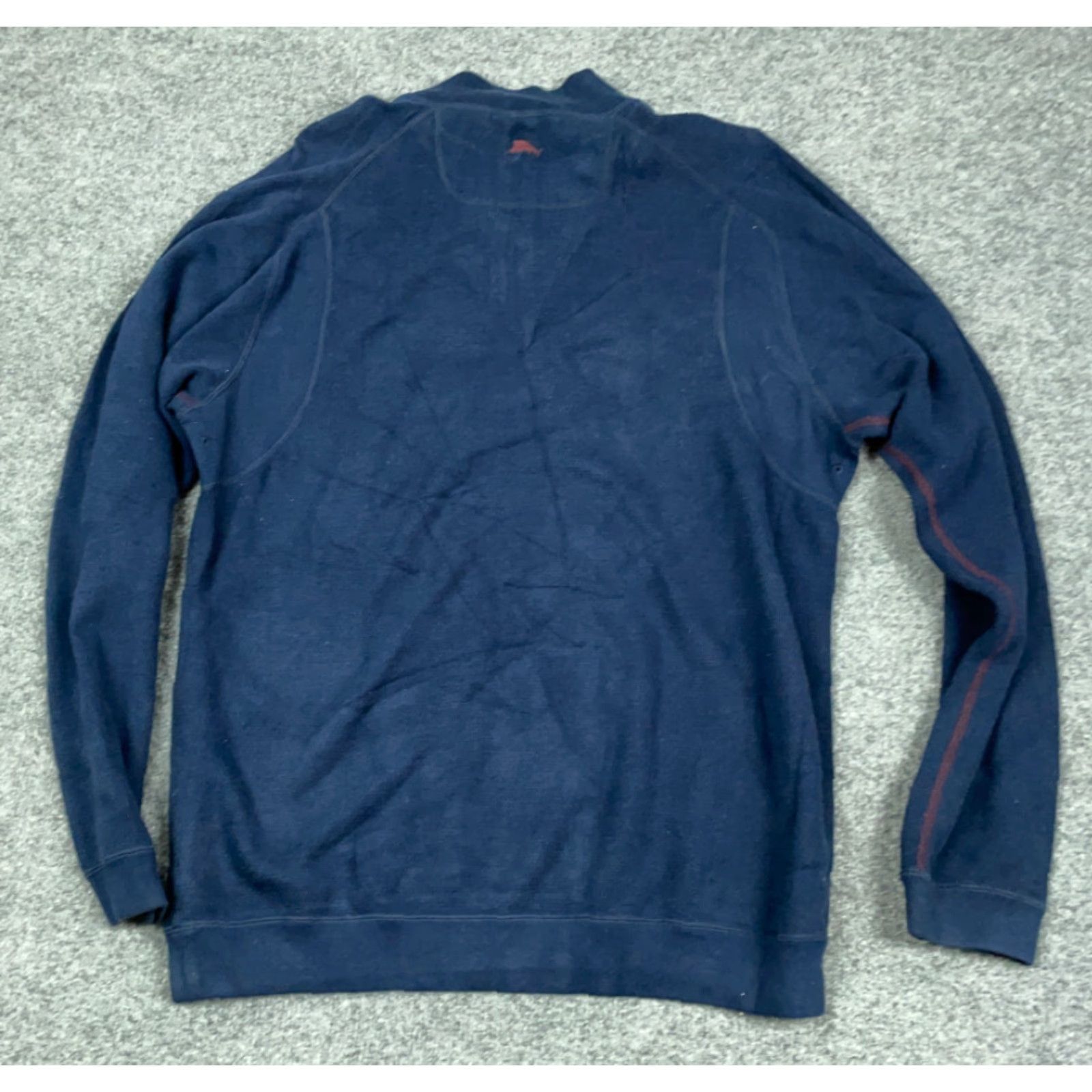 Tommy Bahama Tommy Bahama Sweater Adult XL Blue Cotton 1/4 Zip Embroidered Knit Classic Preppy Mens Size US XL / EU 56 / 4 - 2 Thumbnail