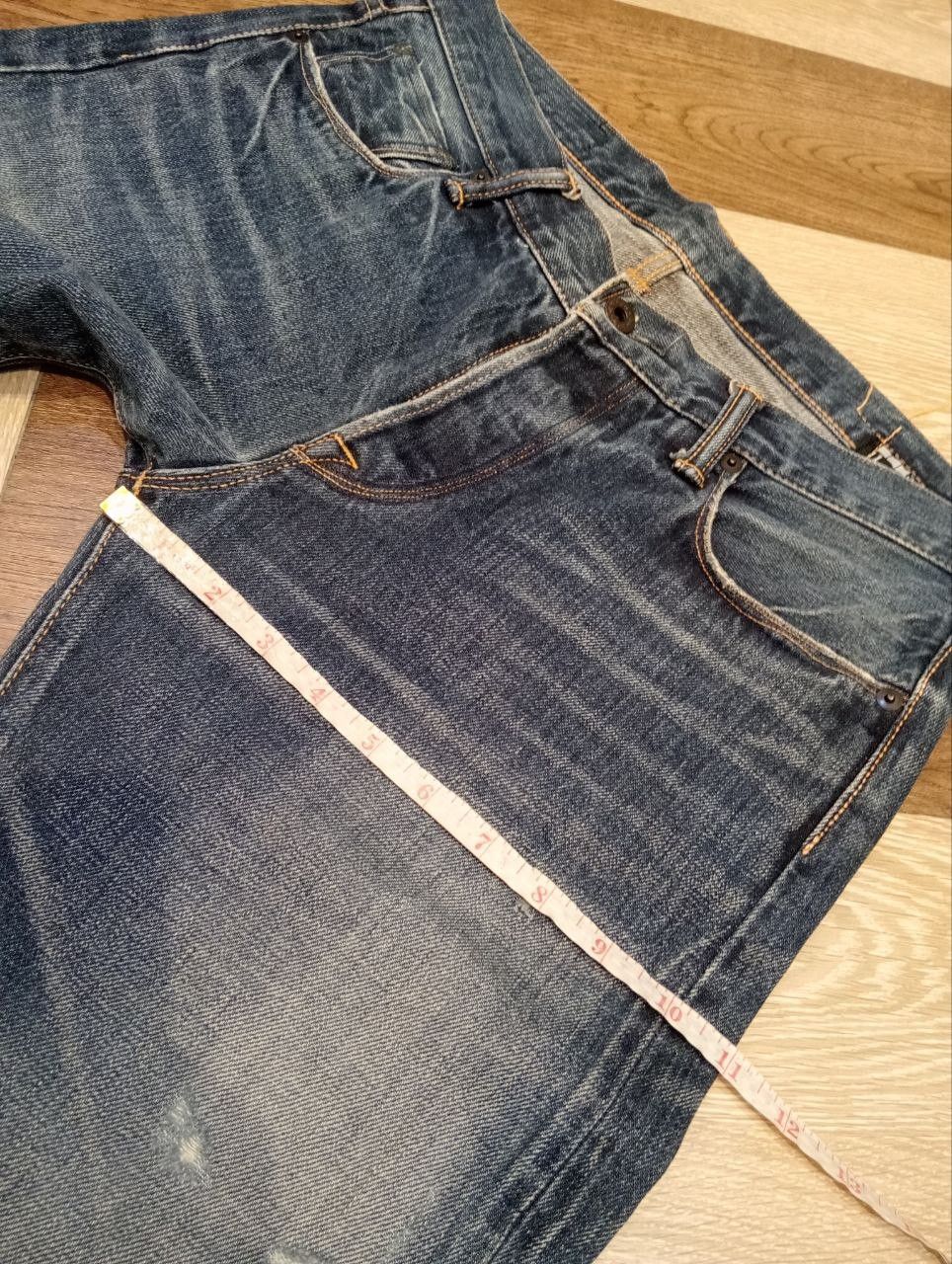 KURO KURO JAPAN DIAMANTE BLUE DENIM SELVEDGE PANTS Size US 33 - 20 Thumbnail