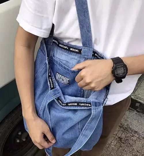Japanese Brand Fashion denim tote bag shoulder bag Size ONE SIZE - 2 Thumbnail