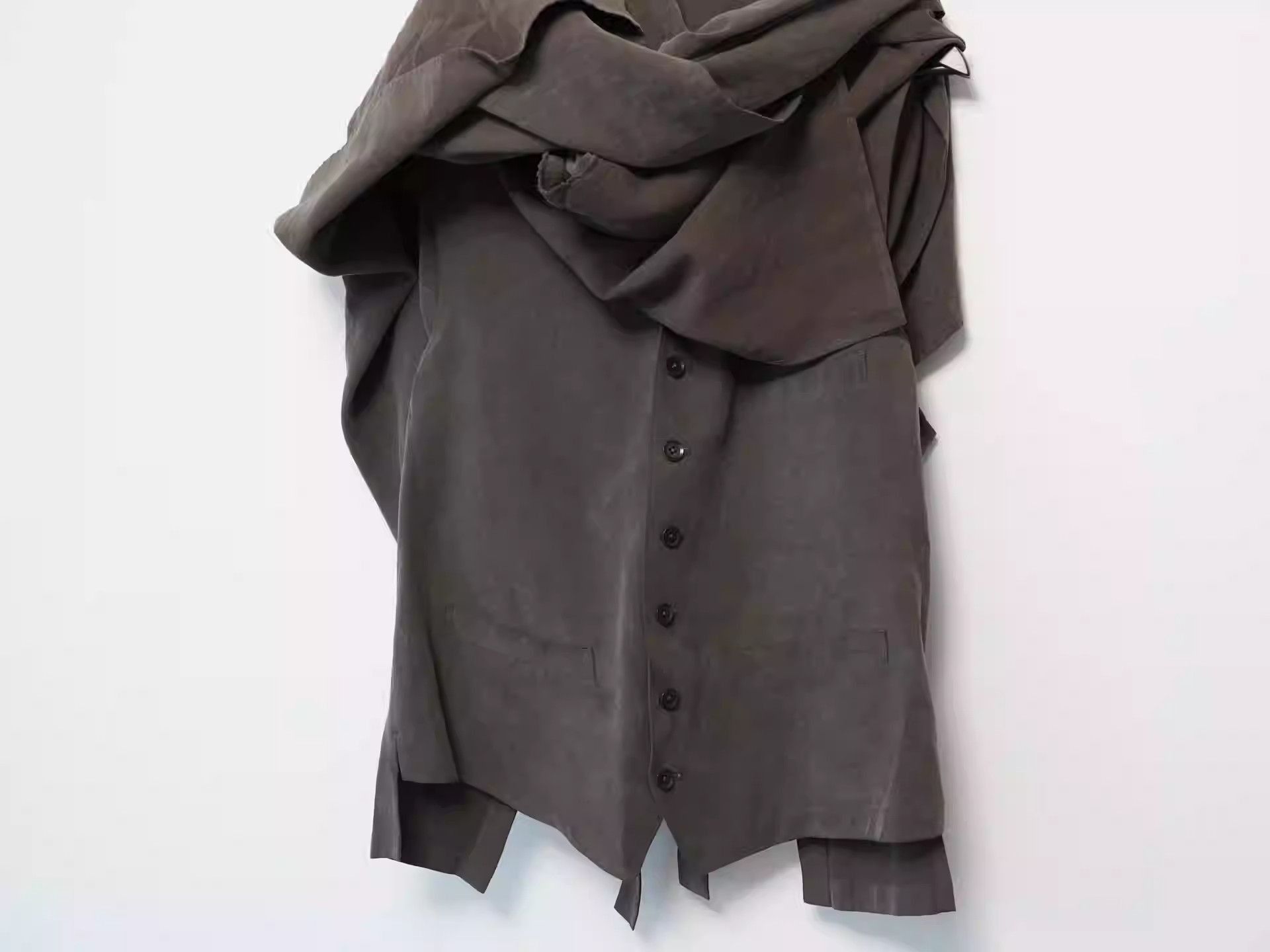 Yohji Yamamoto Yohji Yamamoto 2015AW Show Cape Hollow Vest-2505 Size US L / EU 52-54 / 3 - 5 Thumbnail