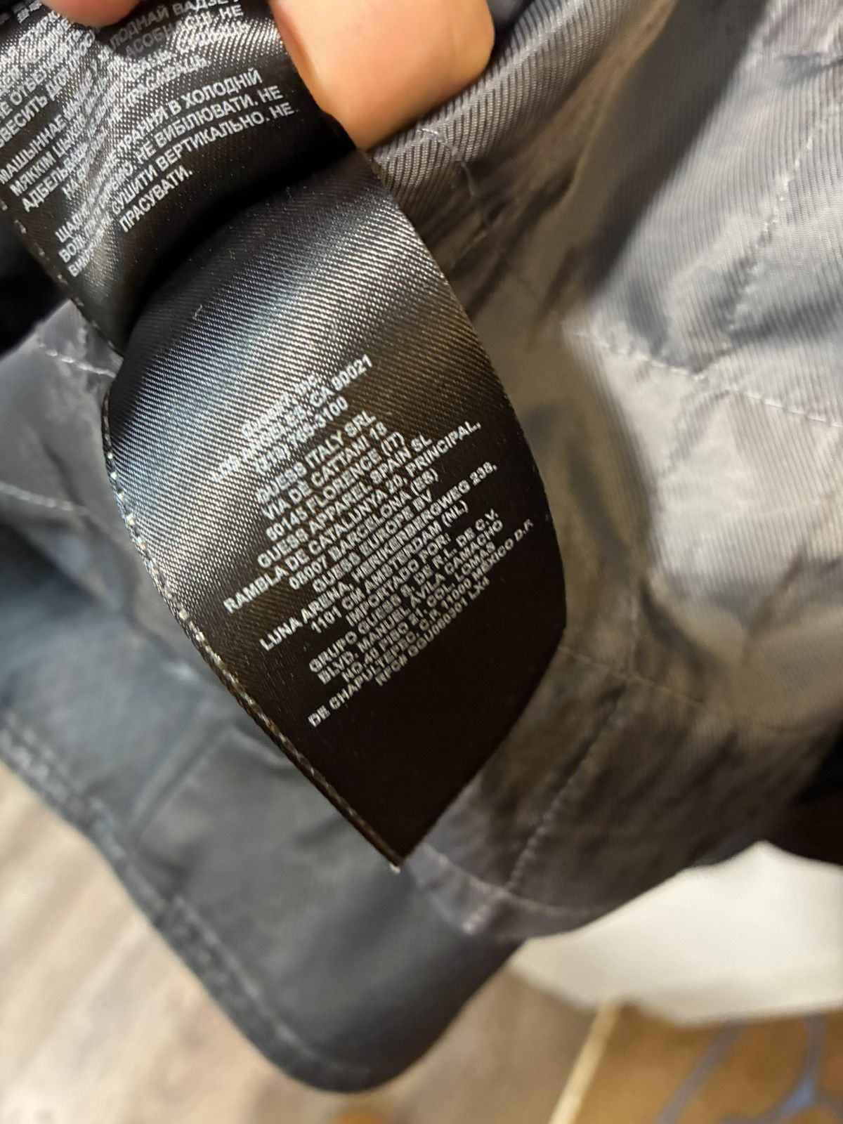 Guess Guess Textured zipper leather pleather jacket moto biker Size US L / EU 52-54 / 3 - 9 Thumbnail