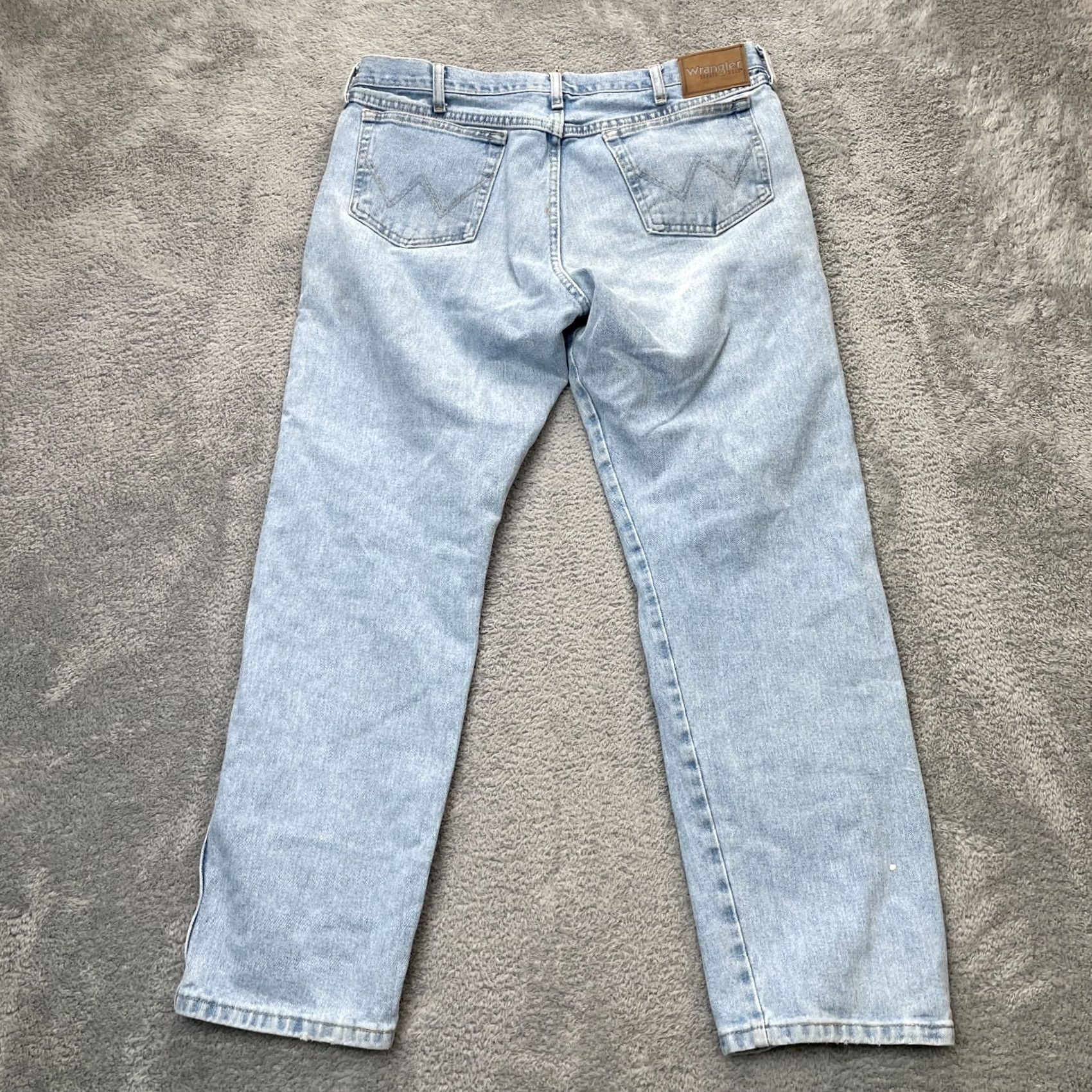 Wrangler Wrangler Jeans Mens 38x30 Blue Cowboy Cut Relaxed Fit Denim Cotton Workwear Jeans Size US 38 / EU 54 - 4 Thumbnail