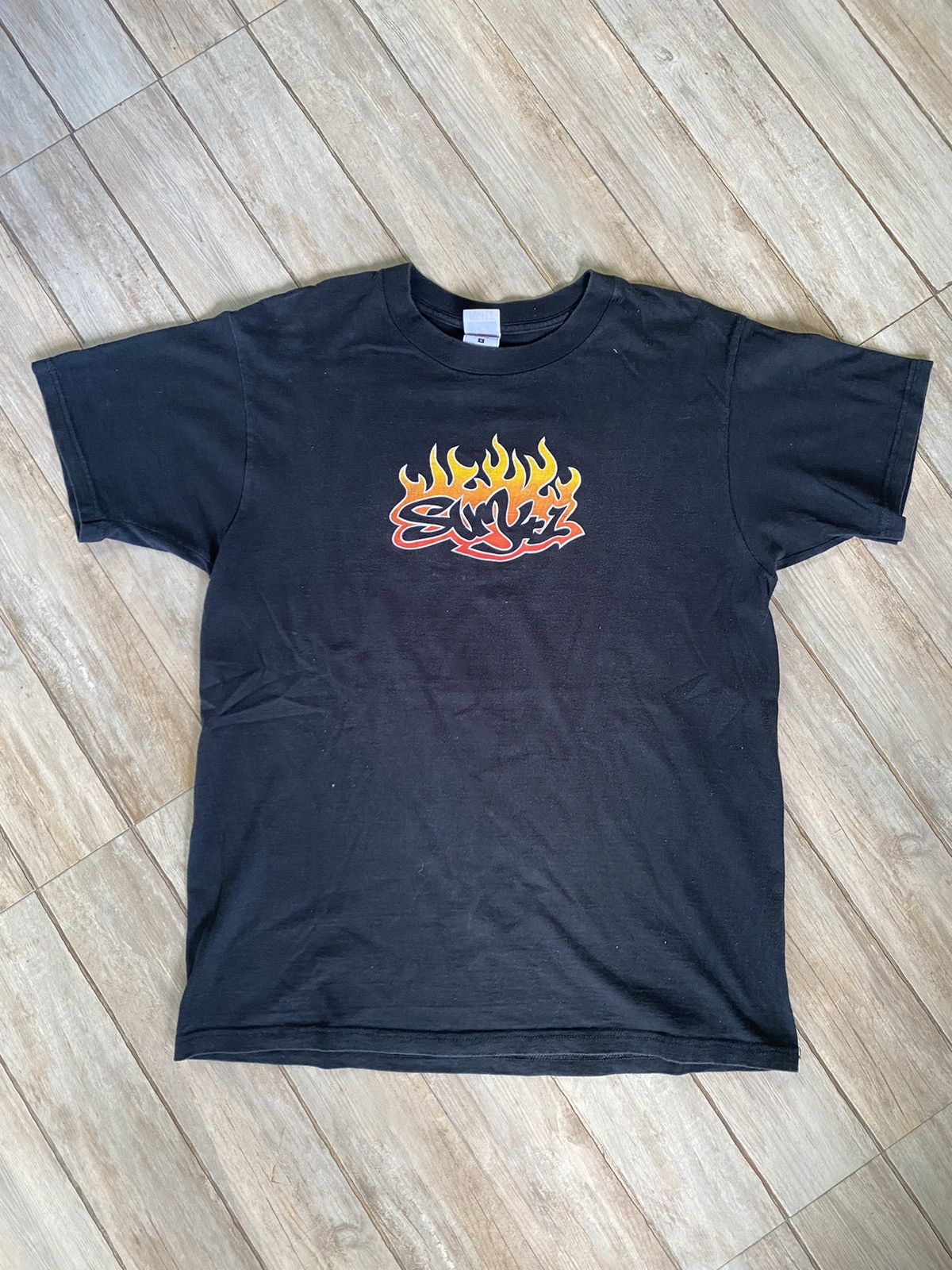 image of Band Tees Sum 41 Band Shirt in Black, Men's (Size Large)