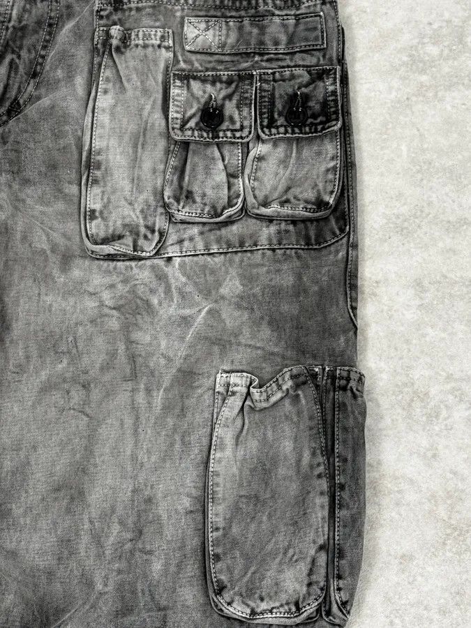 Dolce & Gabbana AW2003 Dolce & Gabbana Grey Multi-Pocket Eroded Cargo Pants Size US 32 / EU 48 - 8 Thumbnail