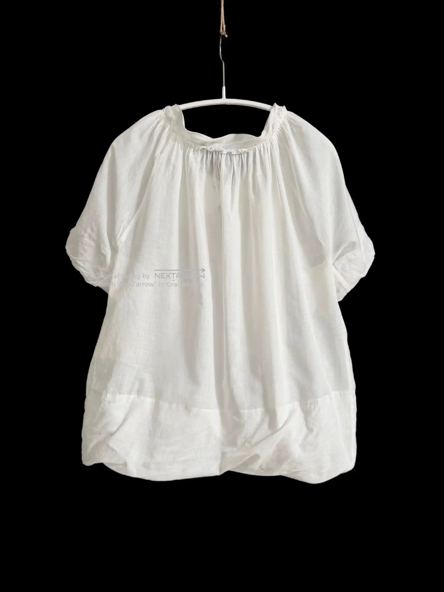 Comme Des Garçons Cloud Tie Shirt M in White, Women's — image 2 of 6