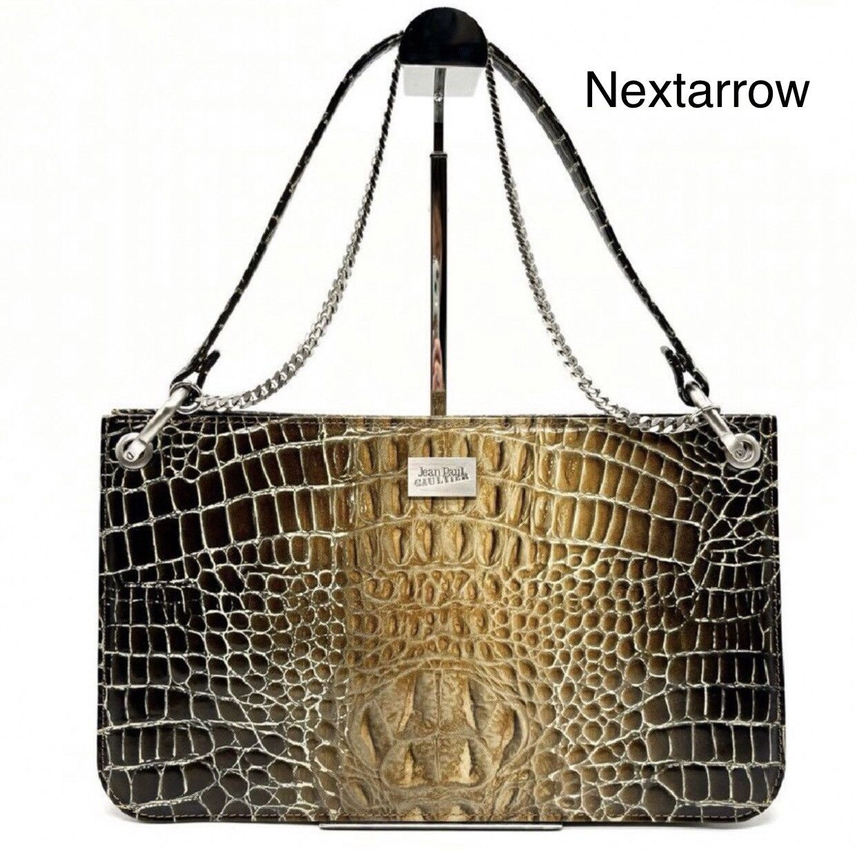 20-60代 人気ファッションブランド JeanPaulGaultier Crocodile shoulder bag バッグ