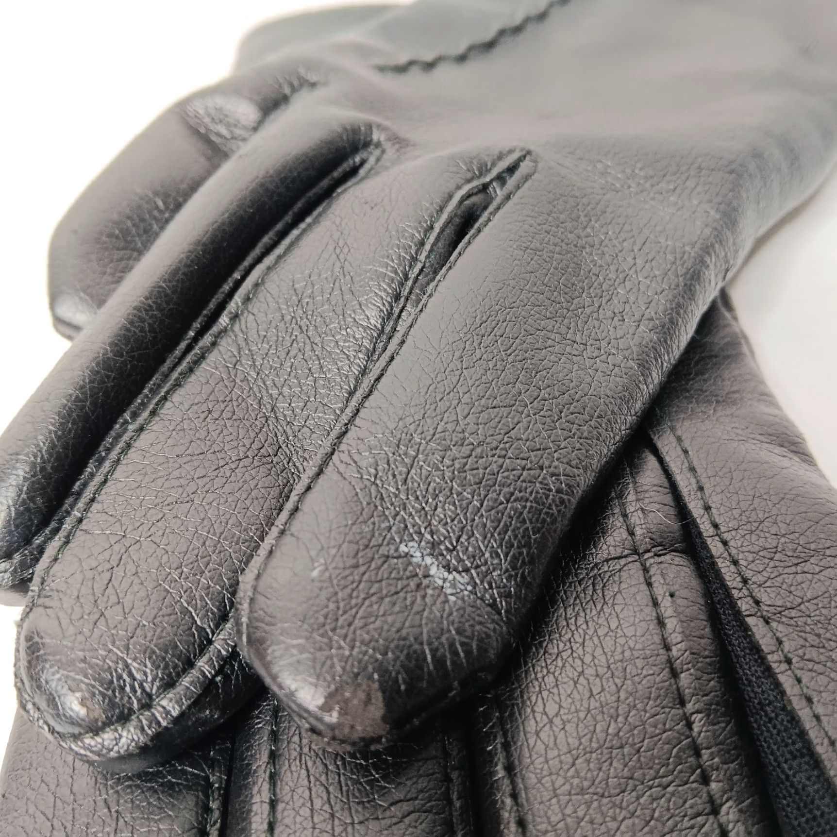 Vintage VINTAGE Unbranded Jelmin Vinyl Gloves Tricot Lining Women XS Black Everyday 8.75" Medium-Finger 3" Length Size ONE SIZE - 5 Thumbnail